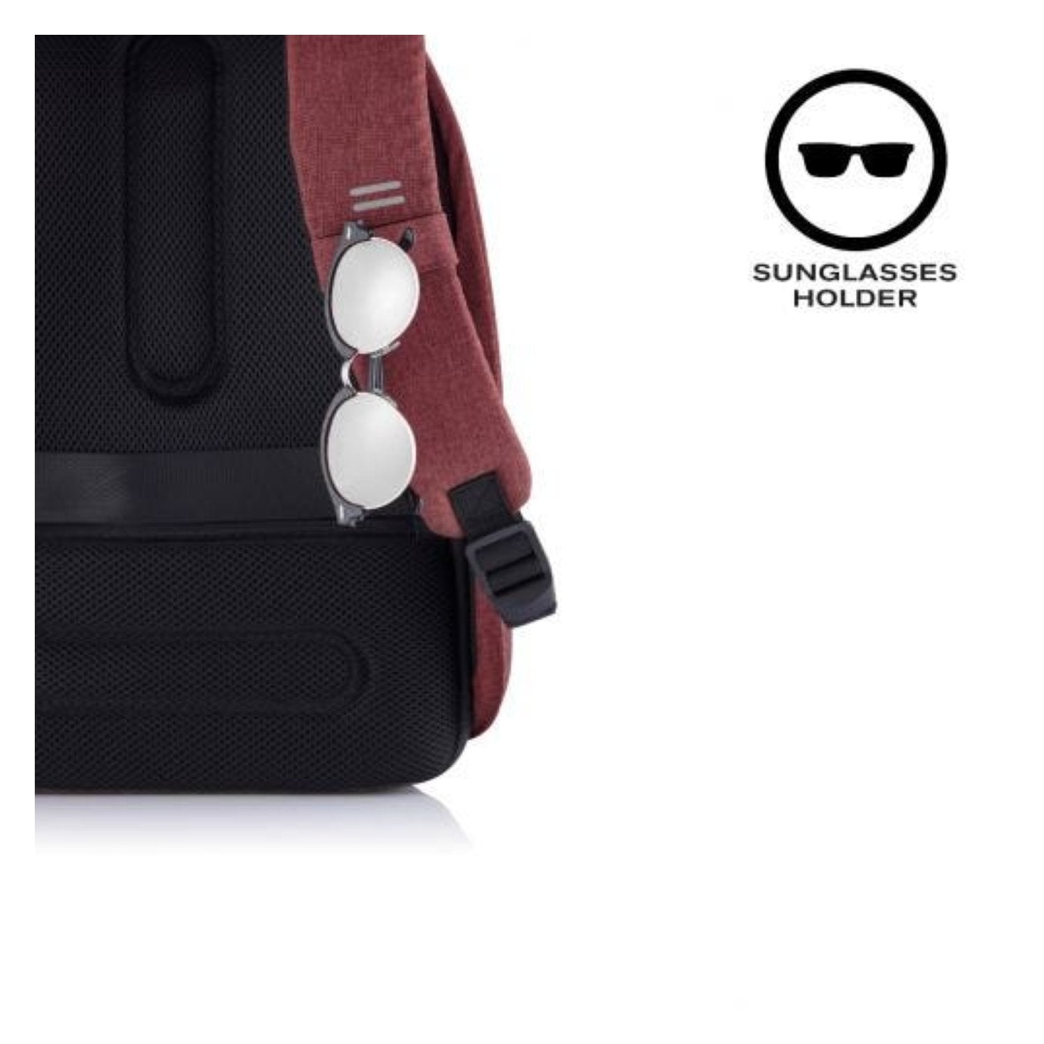 Bobby Hero Small Anti-Theft Backpack - Red