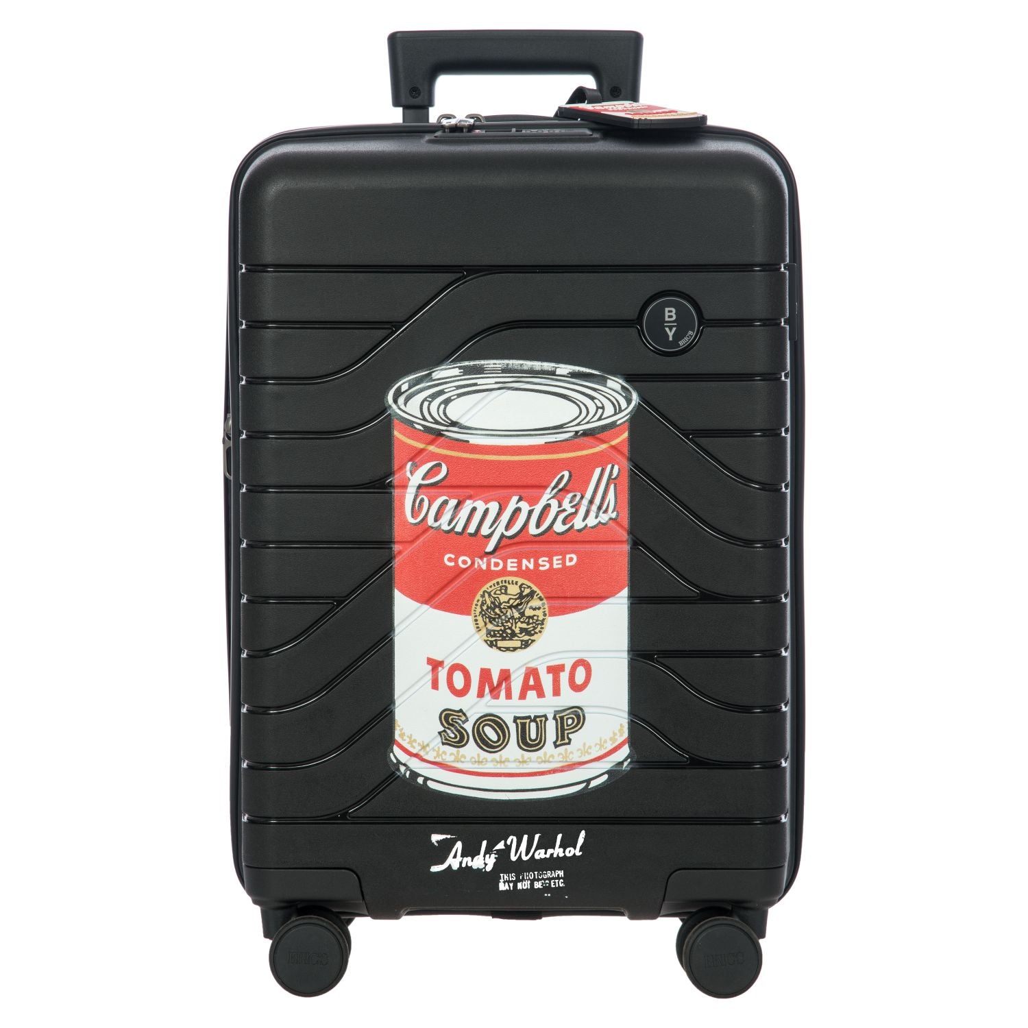 BRIC'S Andy Warhol Campbell Ulisse 22" Expandable Carry On Luggage Spinner (Black)
