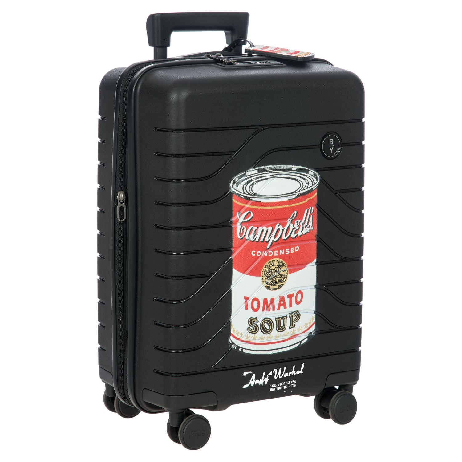 BRIC'S Andy Warhol Campbell Ulisse 22" Expandable Carry On Luggage Spinner (Black)