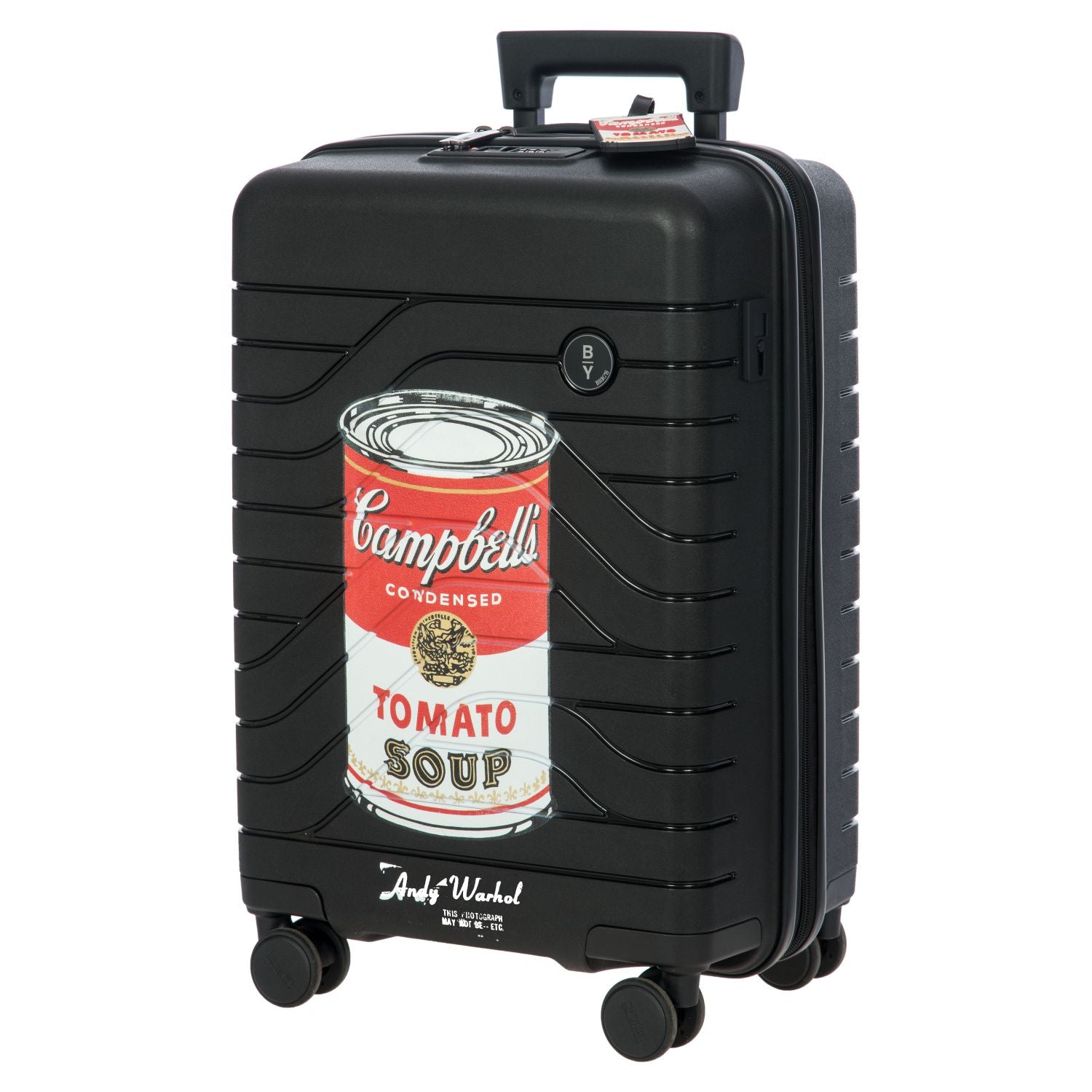 BRIC'S Andy Warhol Campbell Ulisse 22" Expandable Carry On Luggage Spinner (Black)