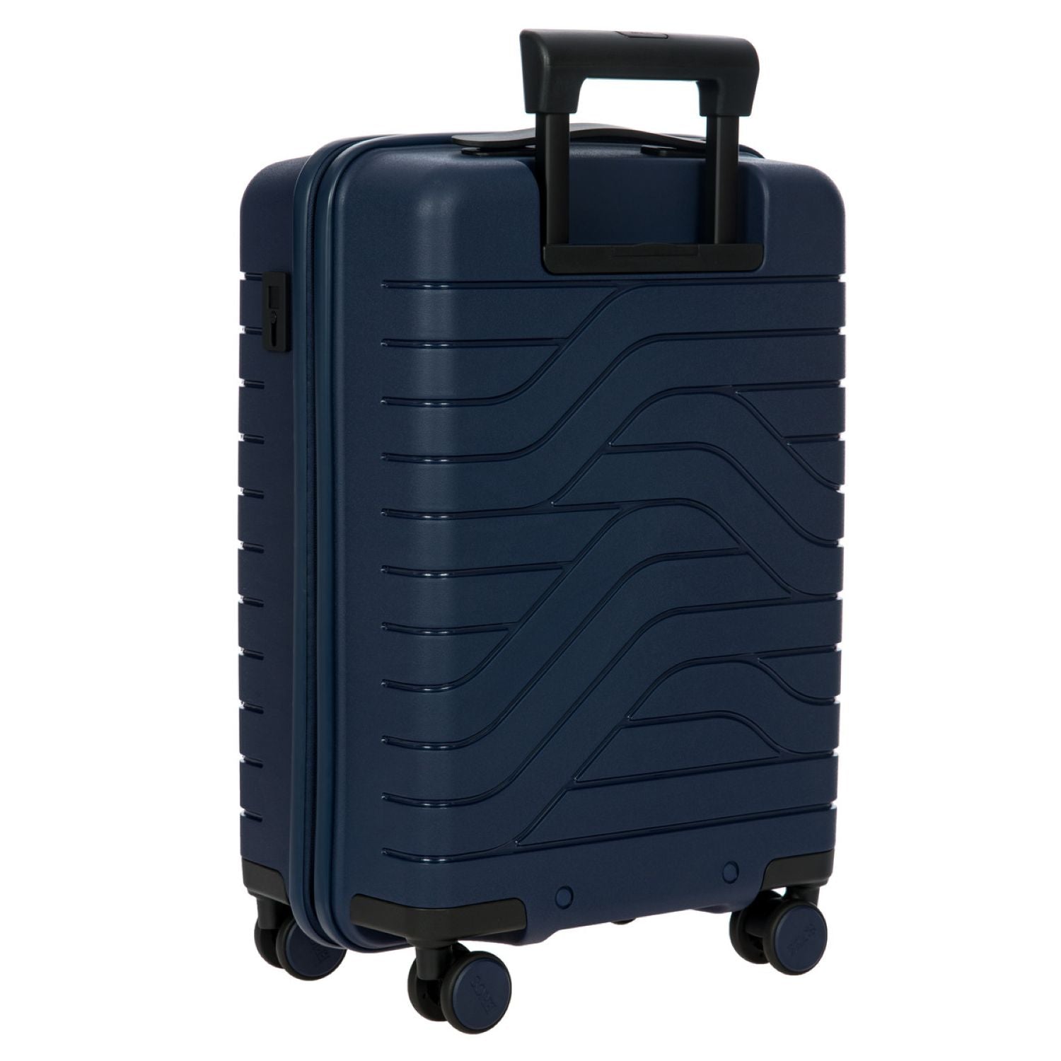 BRIC'S Ulisse 21" Expandable Carry On Luggage Spinner With Front Pocket (Ocean Blue)
