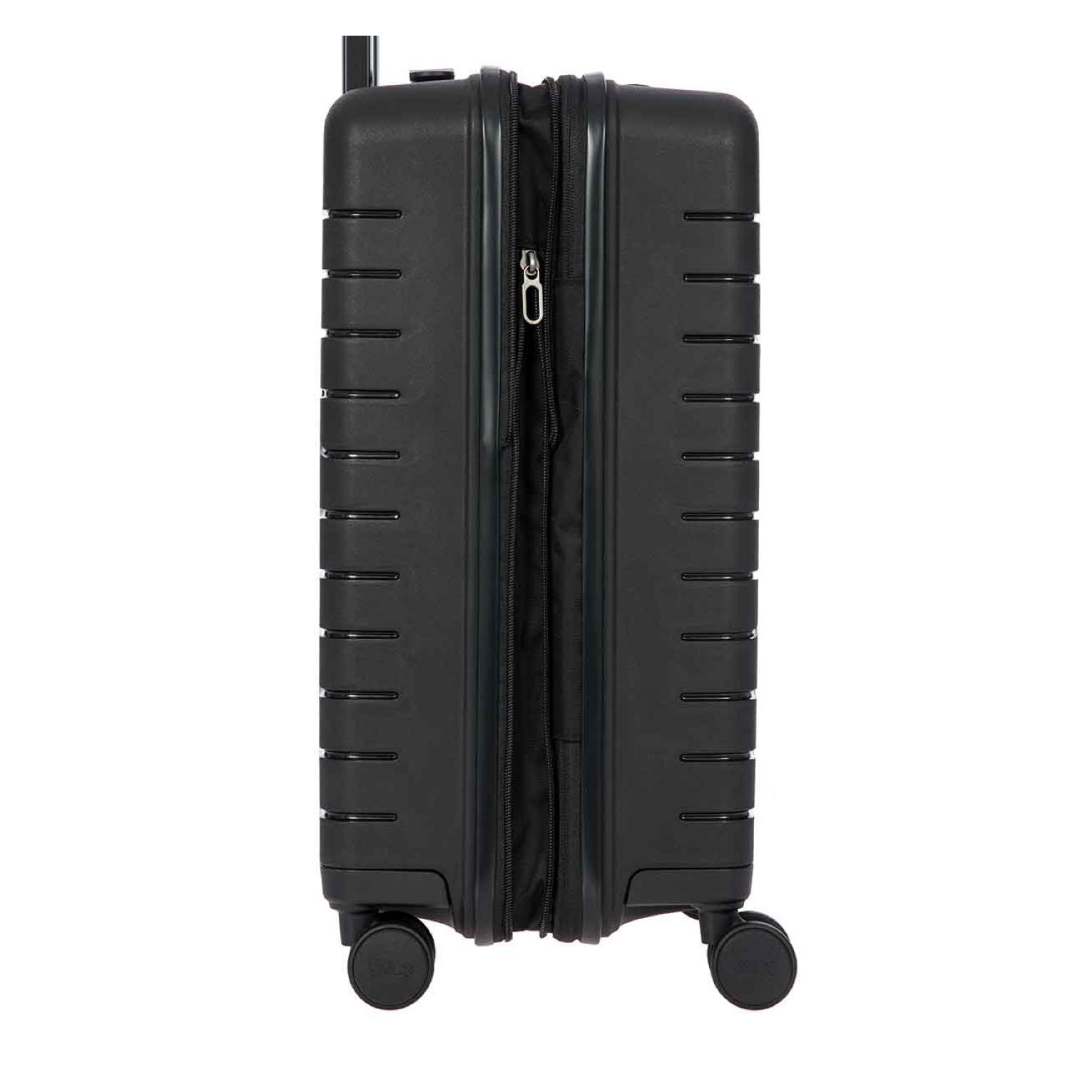 BRIC'S Ulisse 22" Expandable Carry On Luggage Spinner (Black)