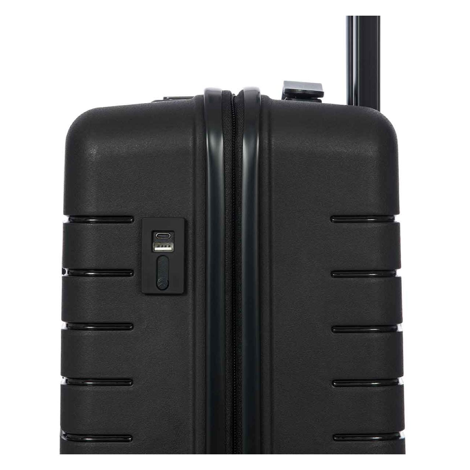 BRIC'S Ulisse 22" Expandable Carry On Luggage Spinner (Black)