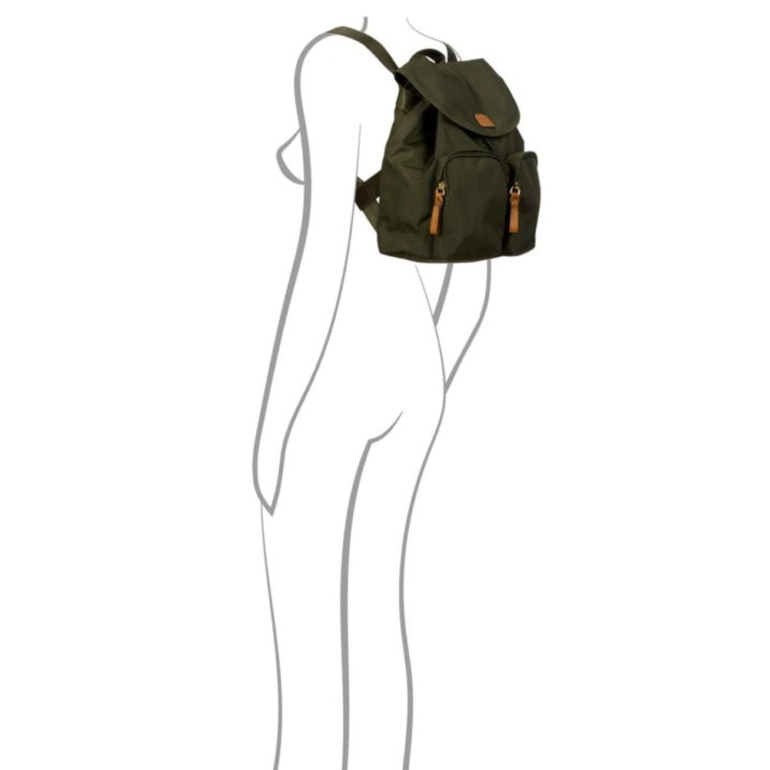 BRIC'S X-Travel City Backpack - Small (Olive)