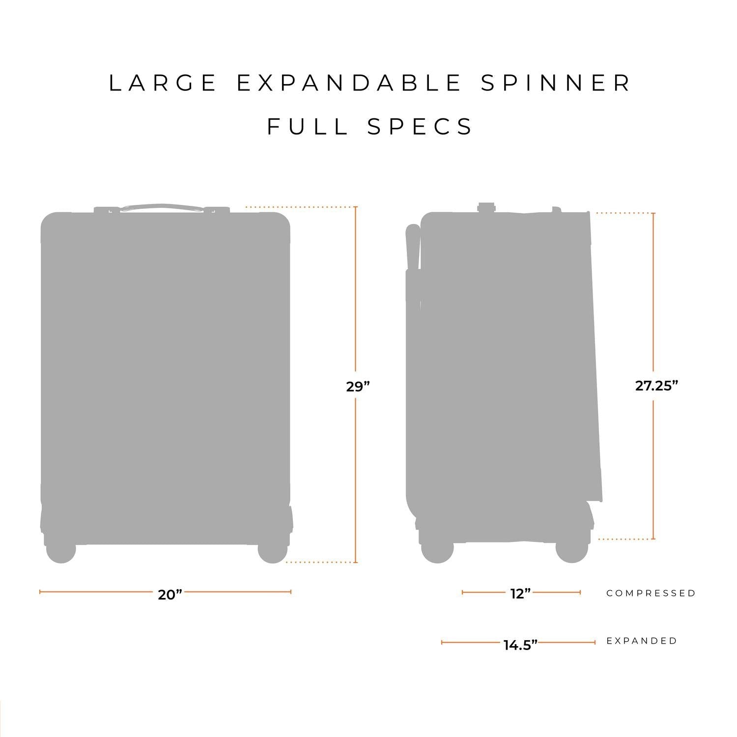 Briggs & Riley Baseline Limited Edition Large 29" Expandable Luggage Spinner - Steel