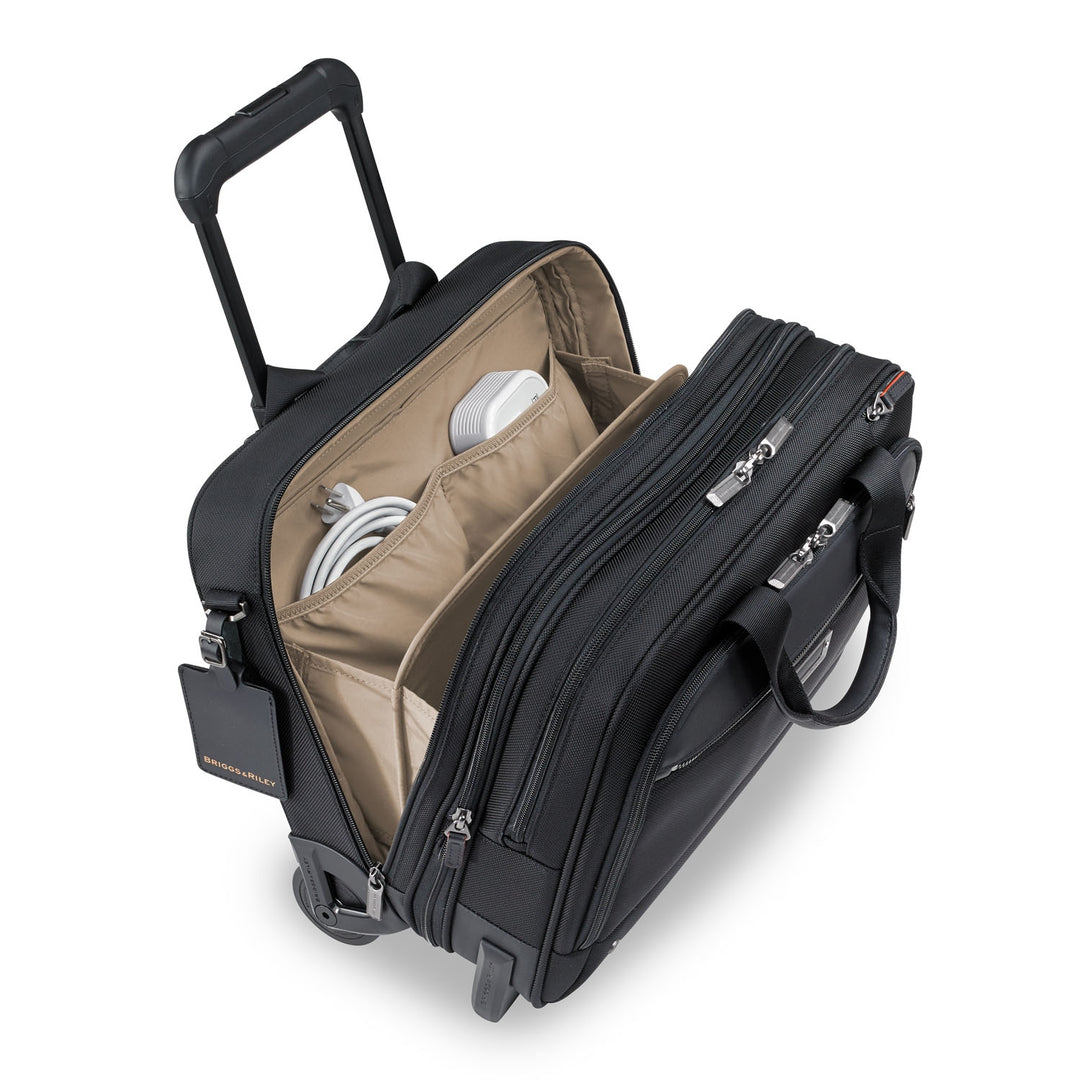 Briggs & Riley @Work Medium 2-Wheel Expandable Brief (Black)