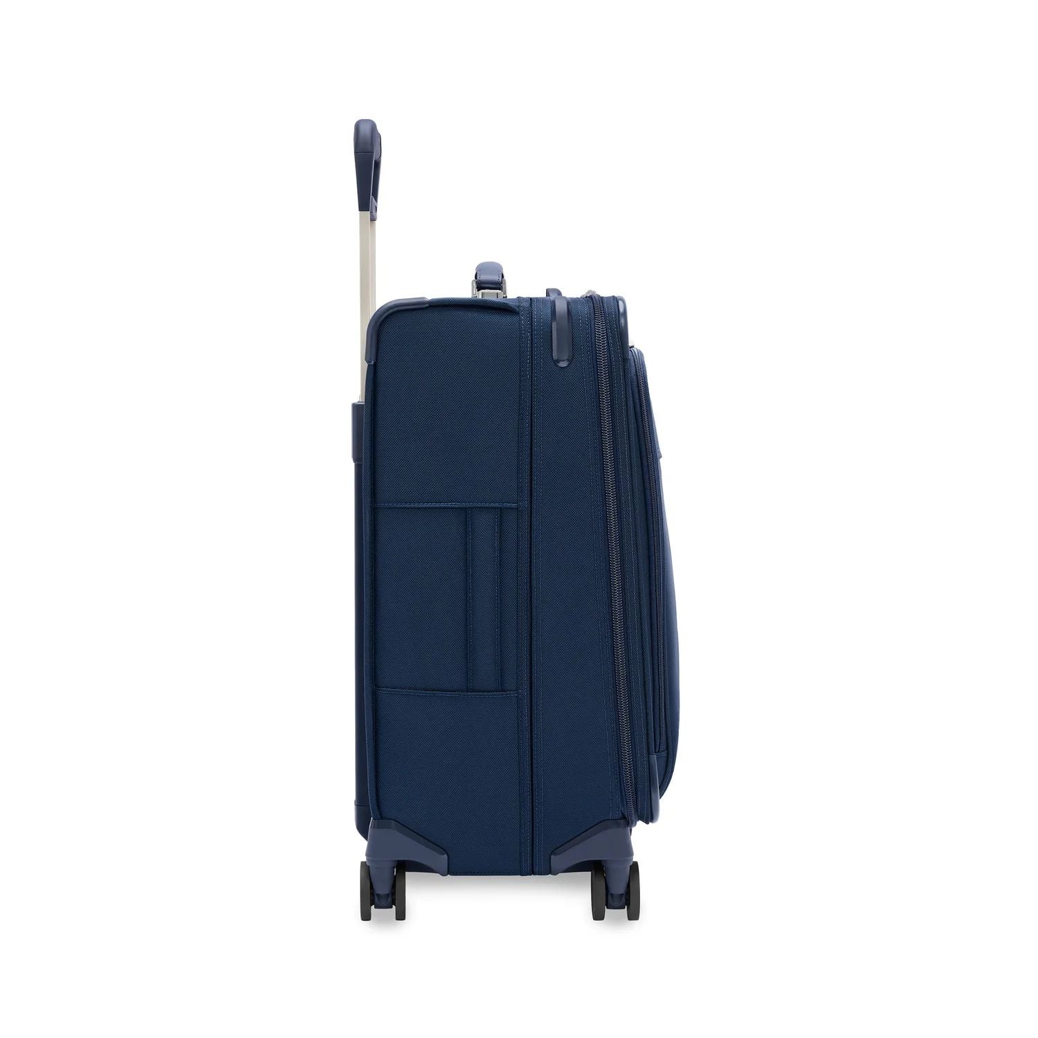 Briggs & Riley Baseline Compact Checked Expandable Spinner  - Navy