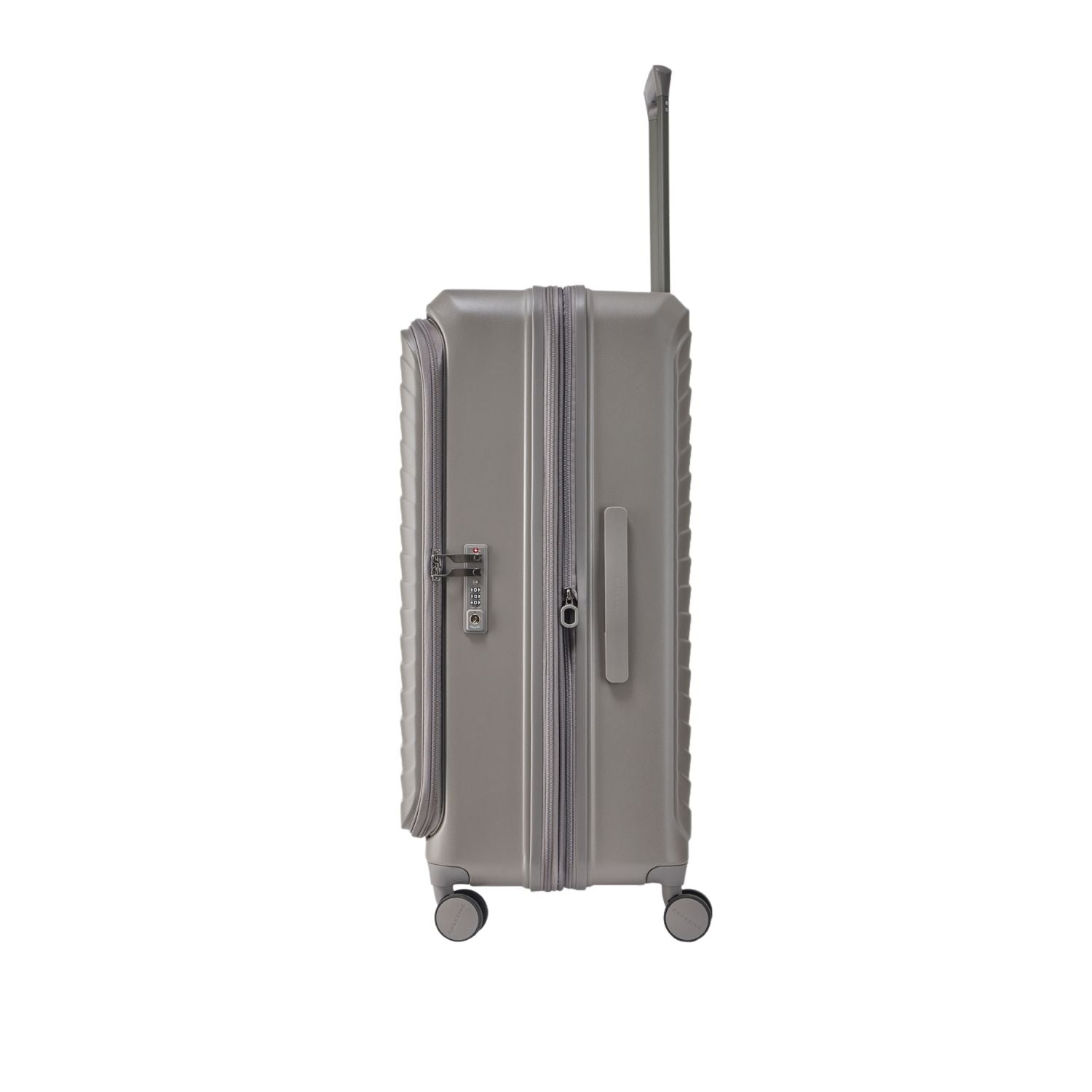CROSSING INVI 20" Carry On Expandable Luggage With Front & Middle Access - Latte