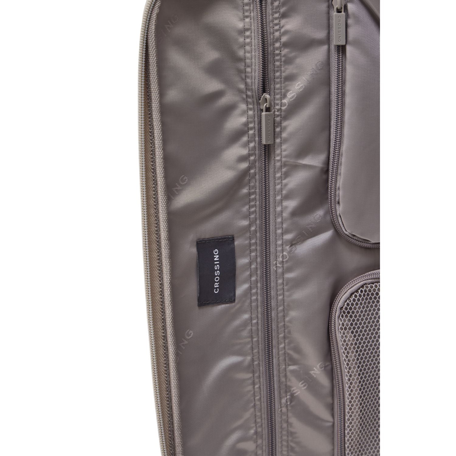 CROSSING INVI 28" Large Expandable Luggage With Front & Middle Access - Taupe