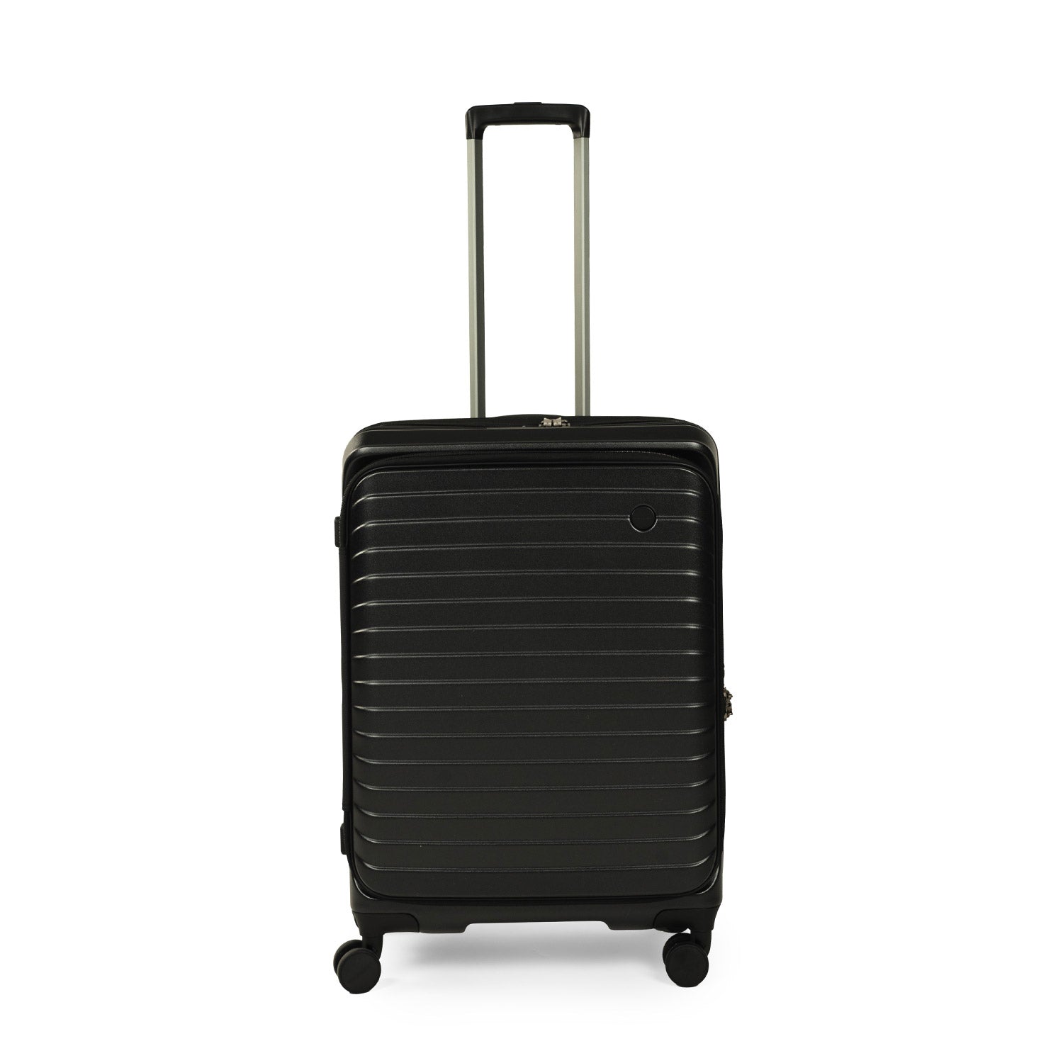 CROSSING INVI 25" Medium Expandable Luggage With Front & Middle Access - Black