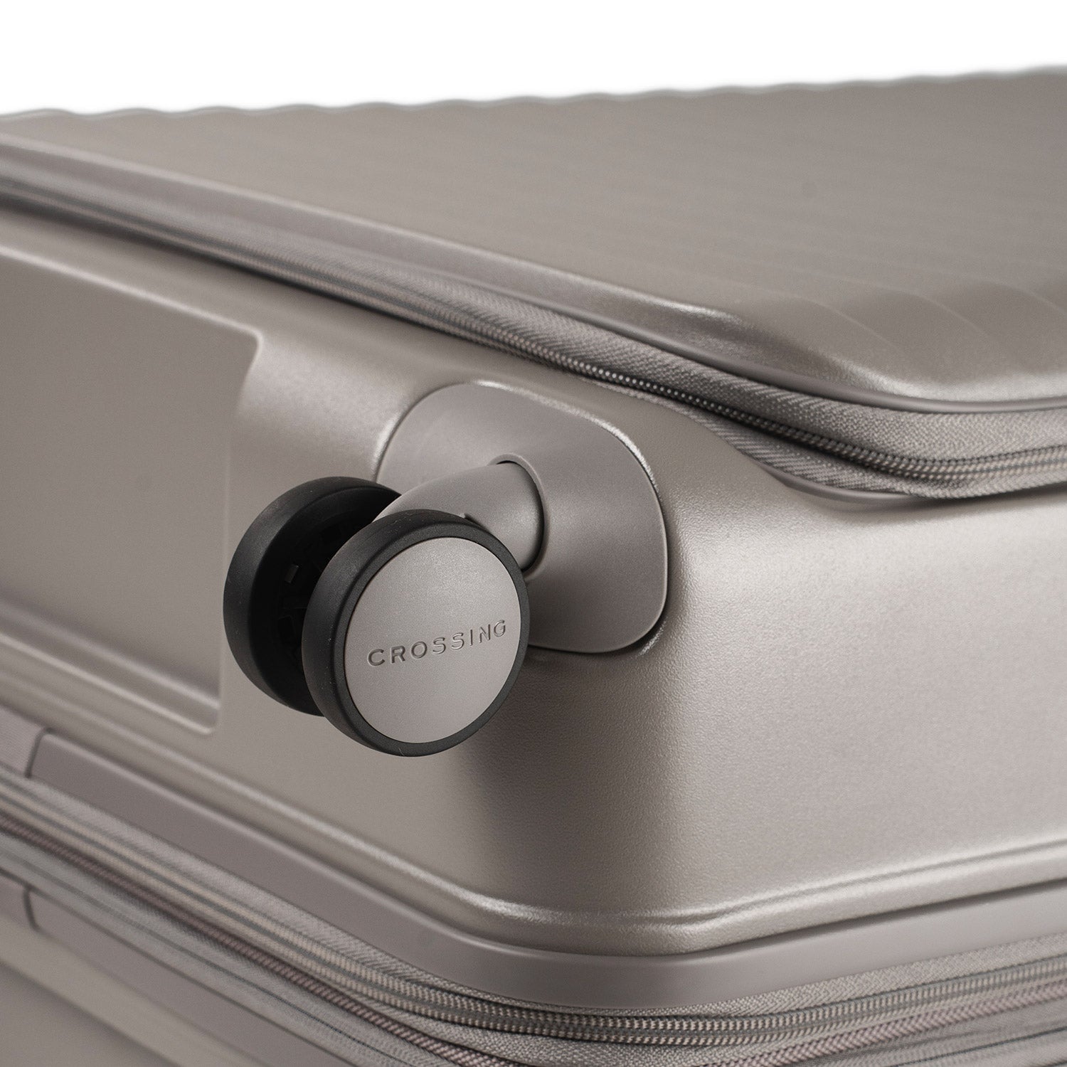 CROSSING INVI 30" Large Expandable Luggage With Front & Middle Access - Latte