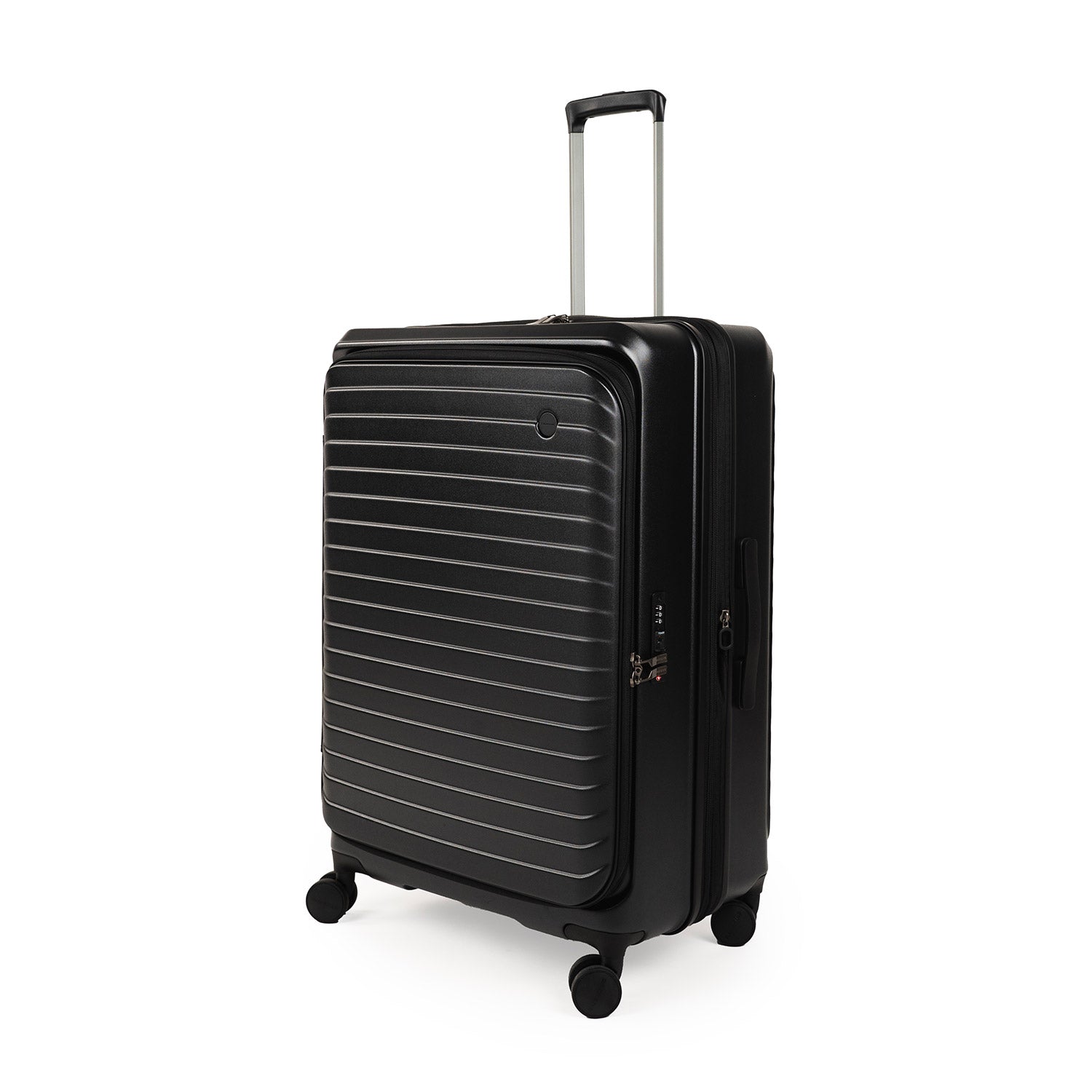 CROSSING INVI 30" Large Expandable Luggage With Front & Middle Access - Black