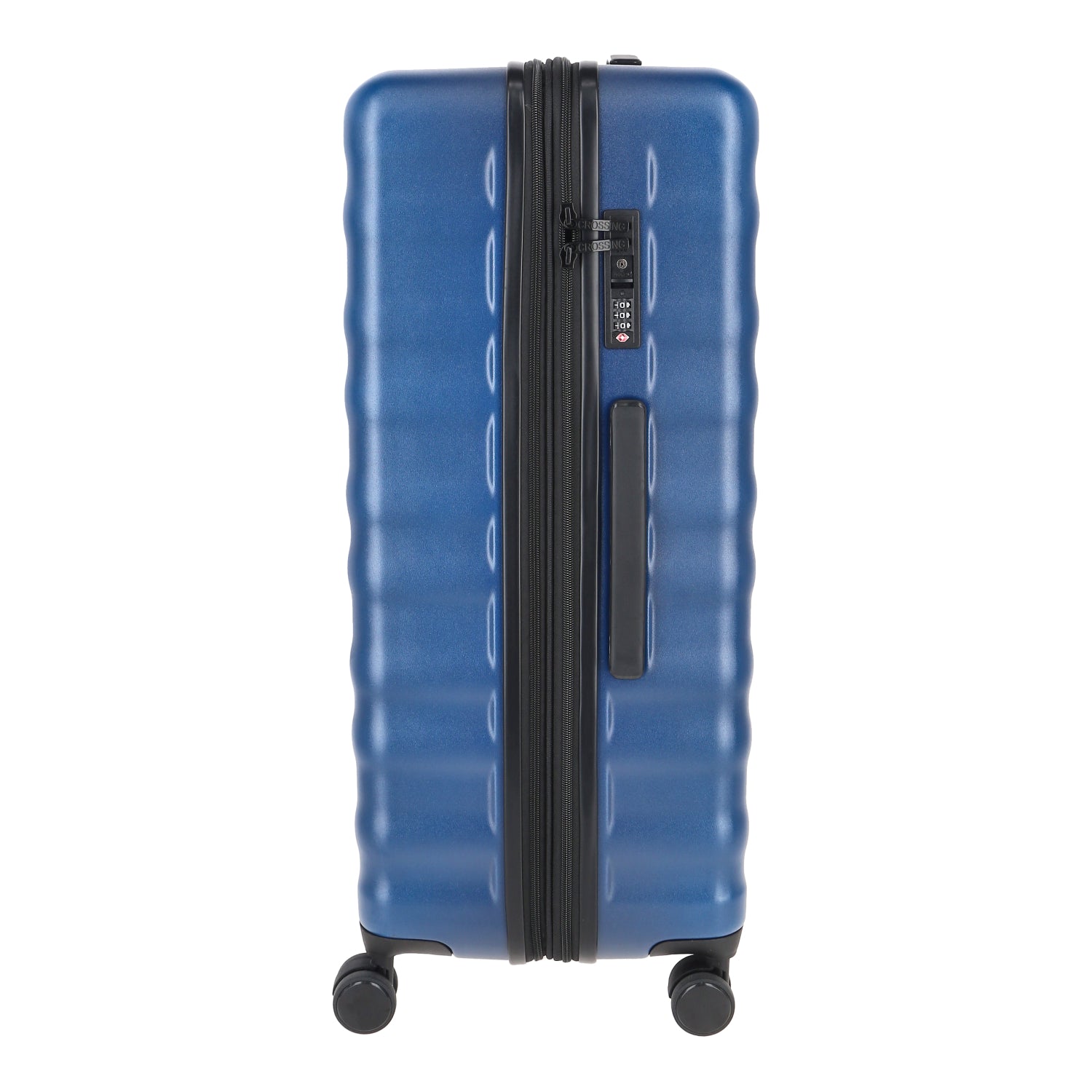 Crossing Tripp Polycarbonate Expandable 20" Carry On Luggage Spinner - Dark Blue