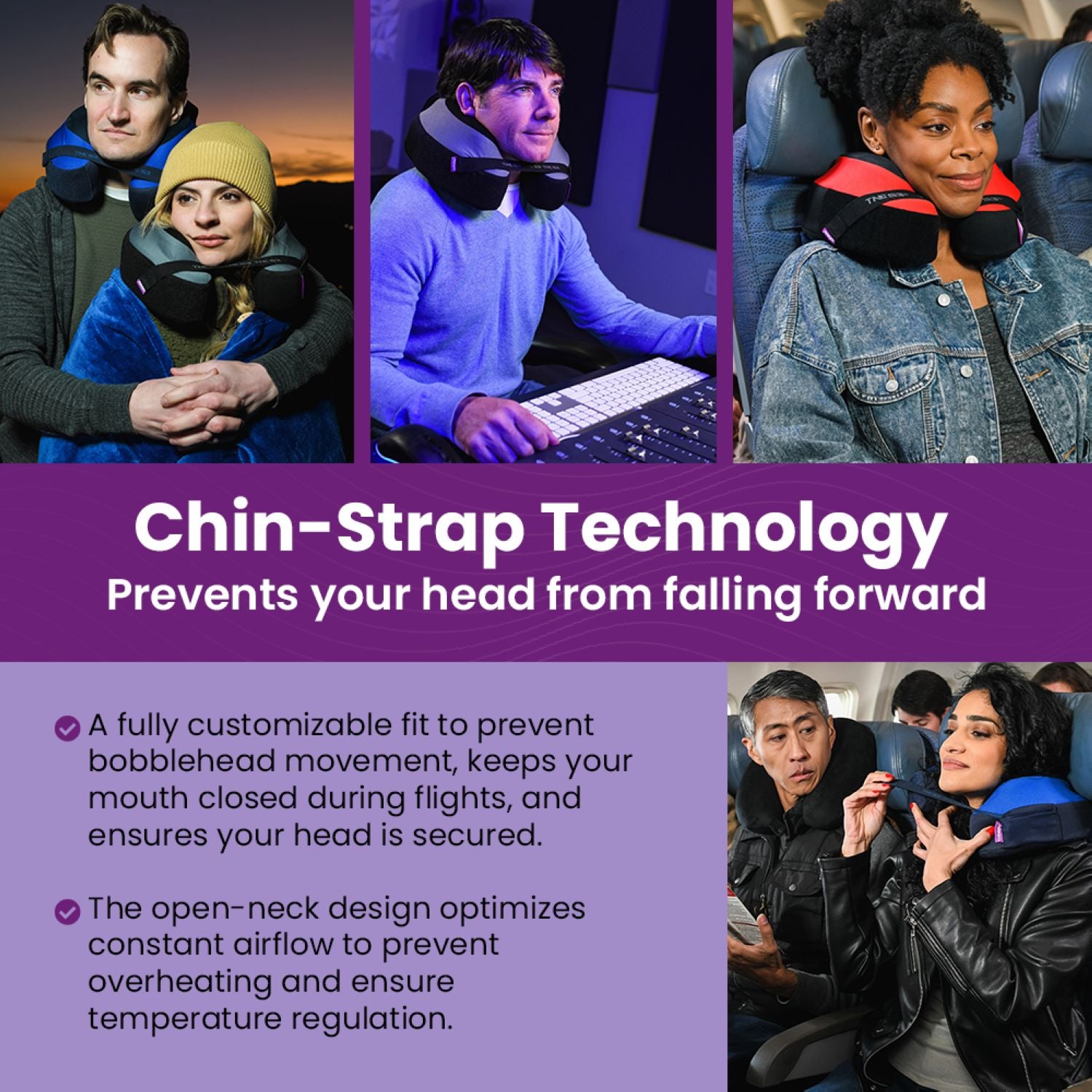 Cabeau TNE S3 Travel Neck Pillow - Black/Gray