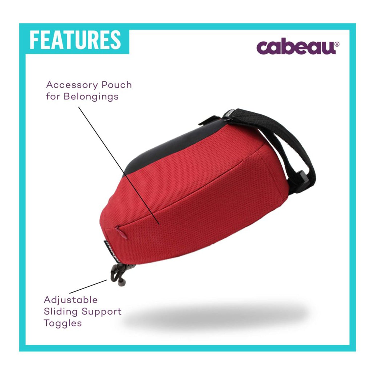 Cabeau Evolution S3  Travel Neck Pillow - Jet Black