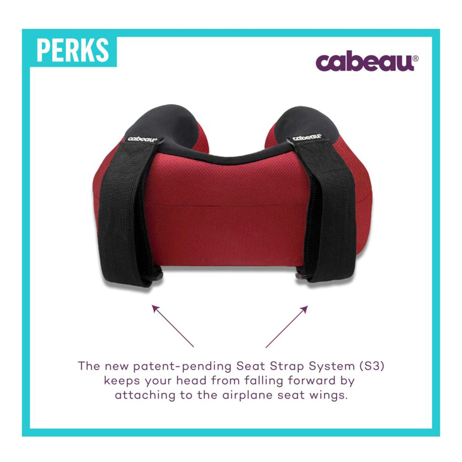 Cabeau Evolution S3  Travel Neck Pillow - Jet Black
