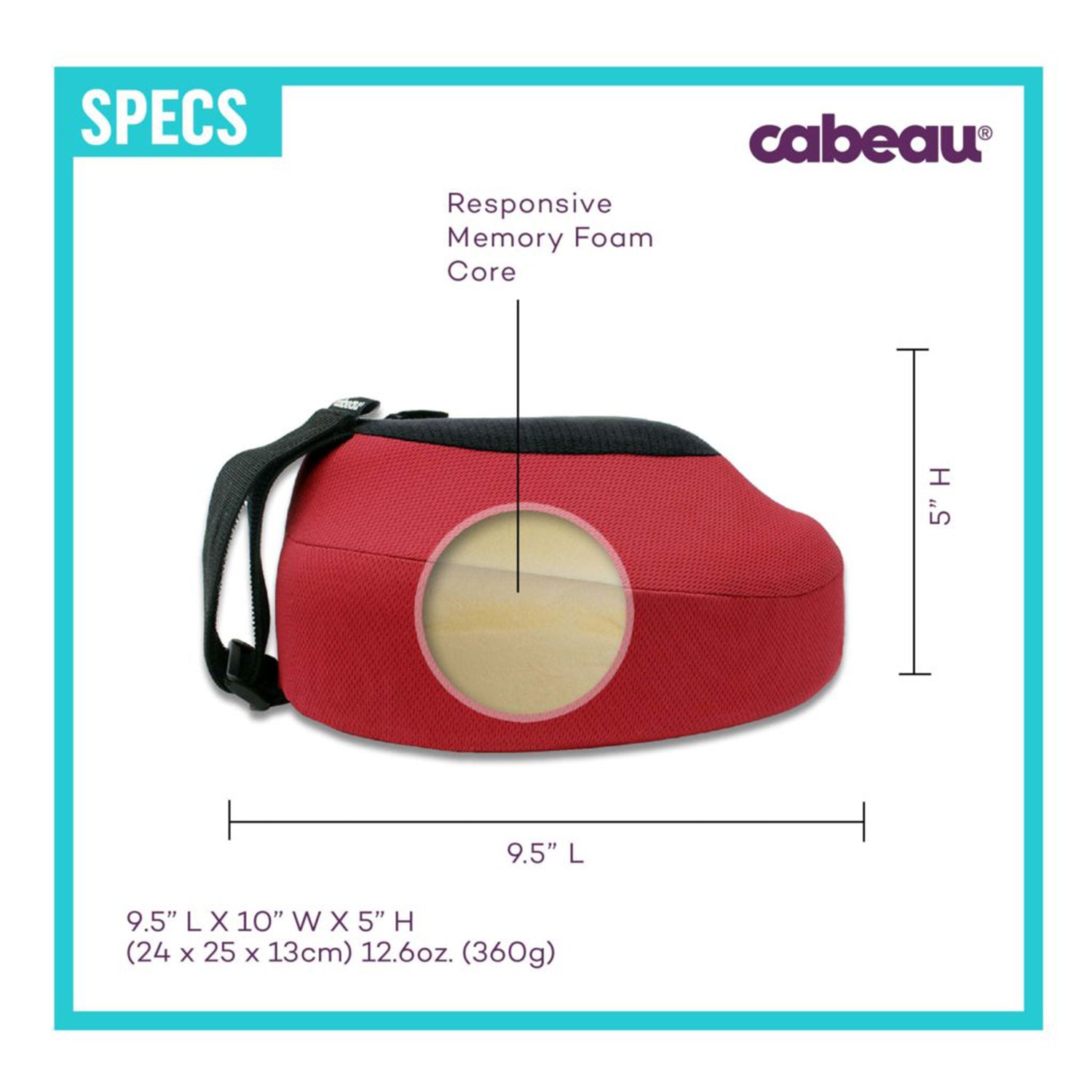 Cabeau Evolution S3 Travel Neck Pillow - Steel