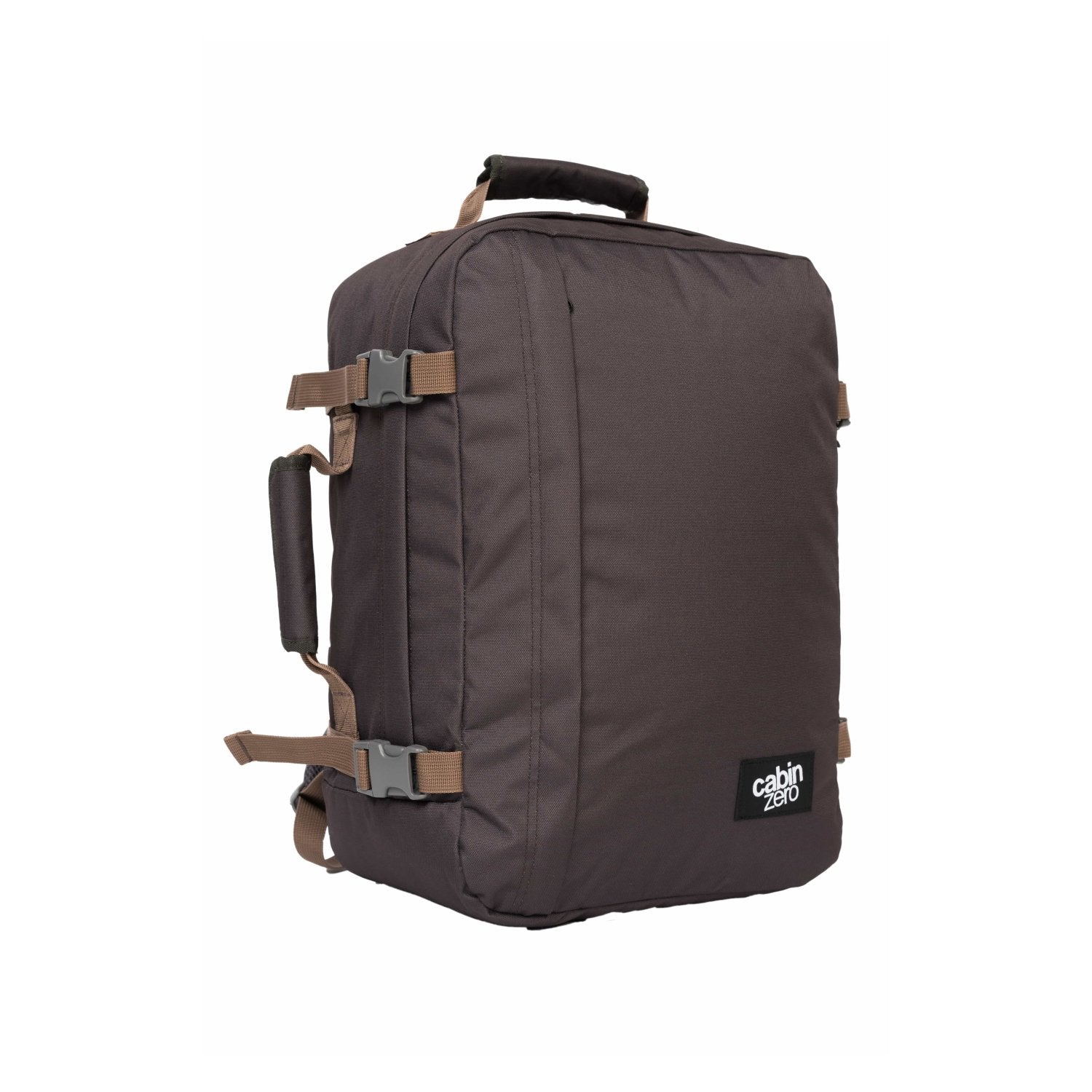 Cabinzero Classic Ultra Light Cabin Bag With Luggage Trackers 36L (Black Sand)