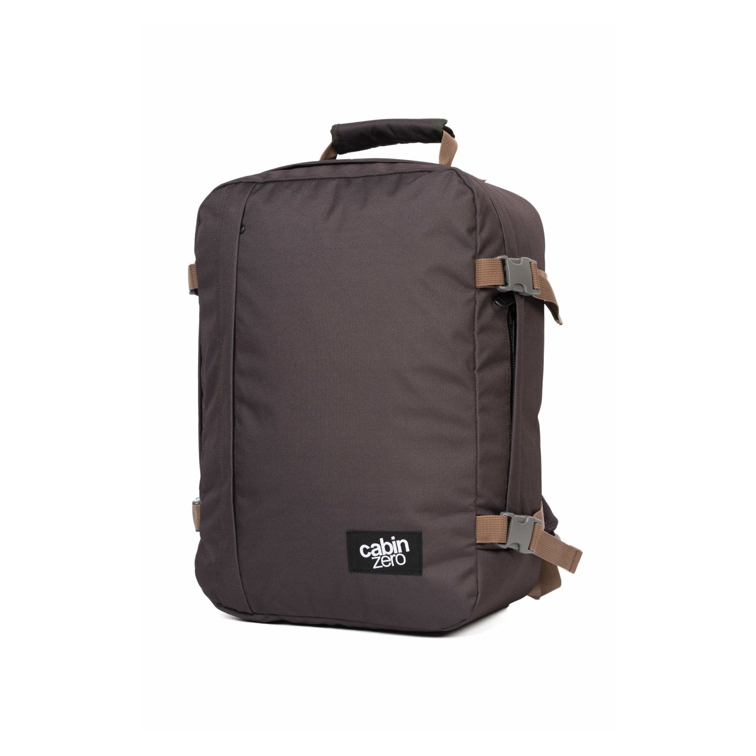 Cabinzero Classic Ultra Light Cabin Bag With Luggage Trackers 36L (Black Sand)