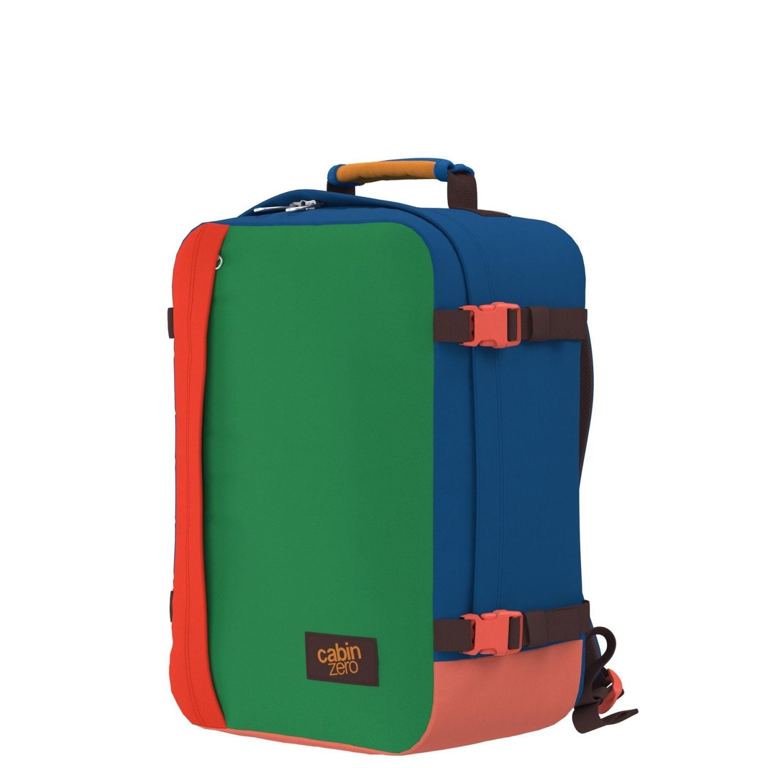 Cabinzero Classic Ultra Light Cabin Bag With Luggage Trackers 36L (Tropical Blocks)