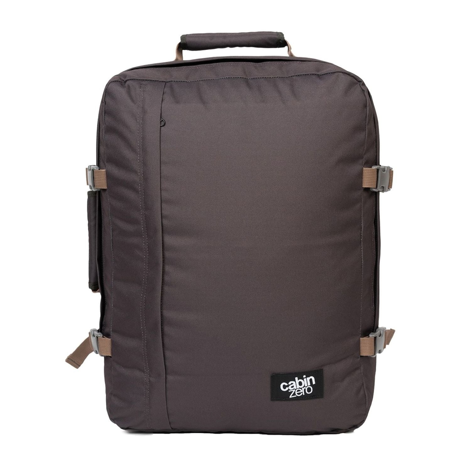Cabinzero Classic Ultra Light Cabin Bag With Luggage Trackers 44L (Black Sand)