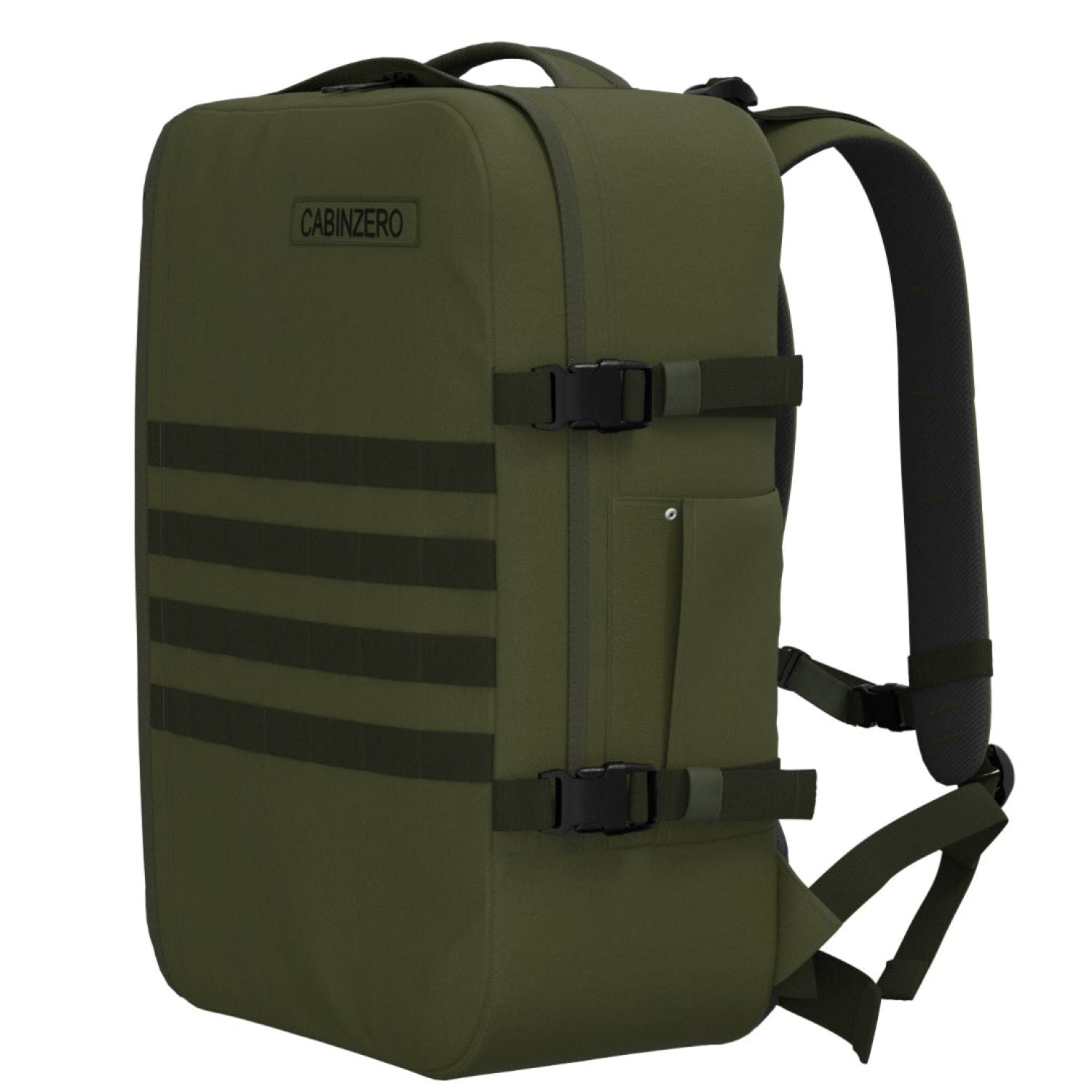 Cabinzero Military Cabin Bag With Luggage Trackers 44L (Military Green)