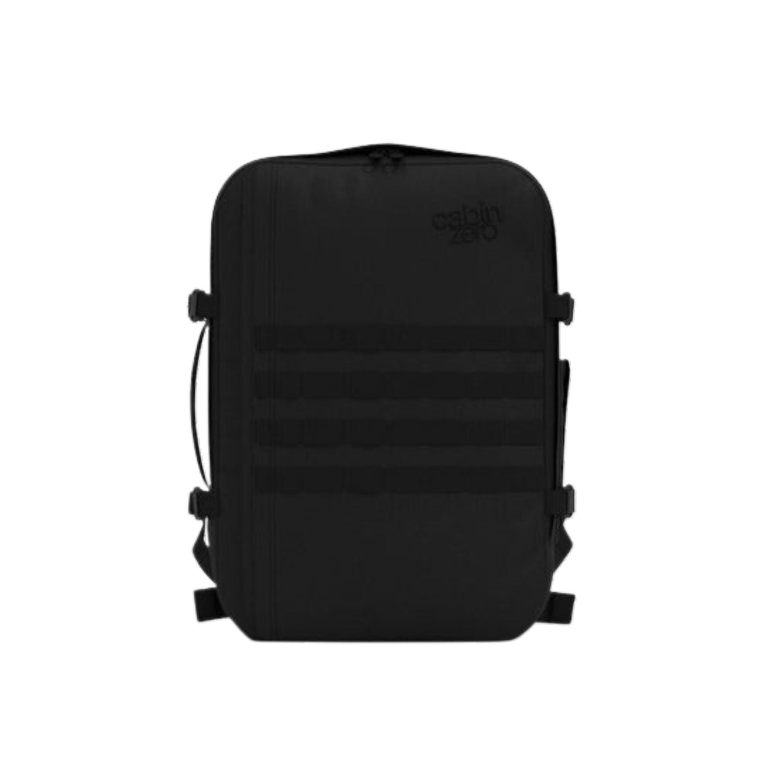 Cabinzero Military Cabin Bag With Luggage Trackers 44L (Absolute Black)