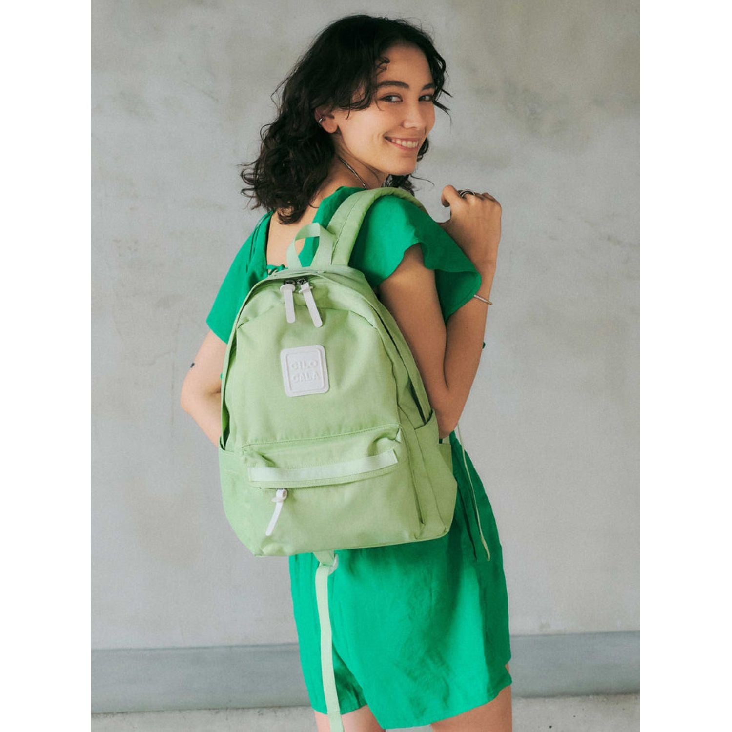 Cilocala Regular Backpack Middle (I-Green)