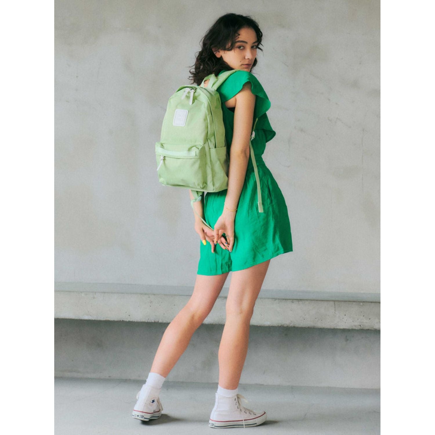 Cilocala Regular Backpack Middle (I-Green)