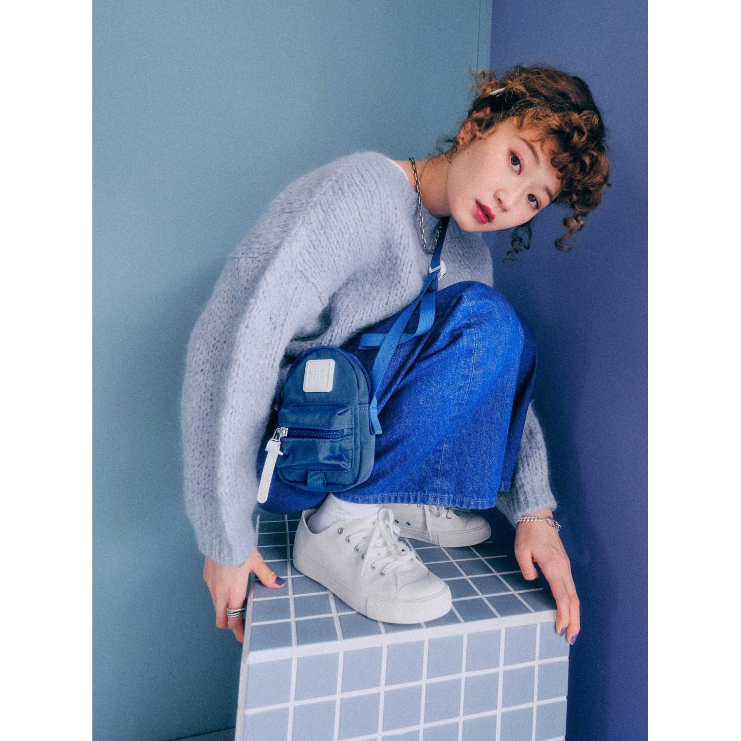 Cilocala Regular Packman Shoulder Bag (Lake)