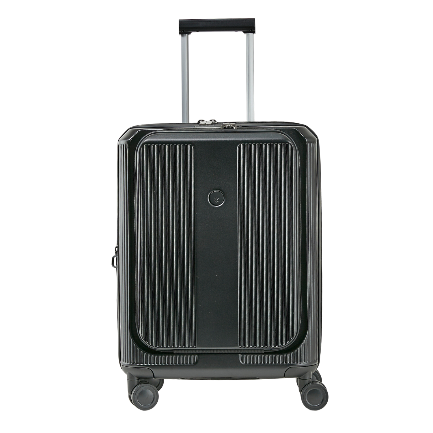 Conwood Odyssey Polycarbonate 20" Carry On Luggage With Front Access Opening - Black