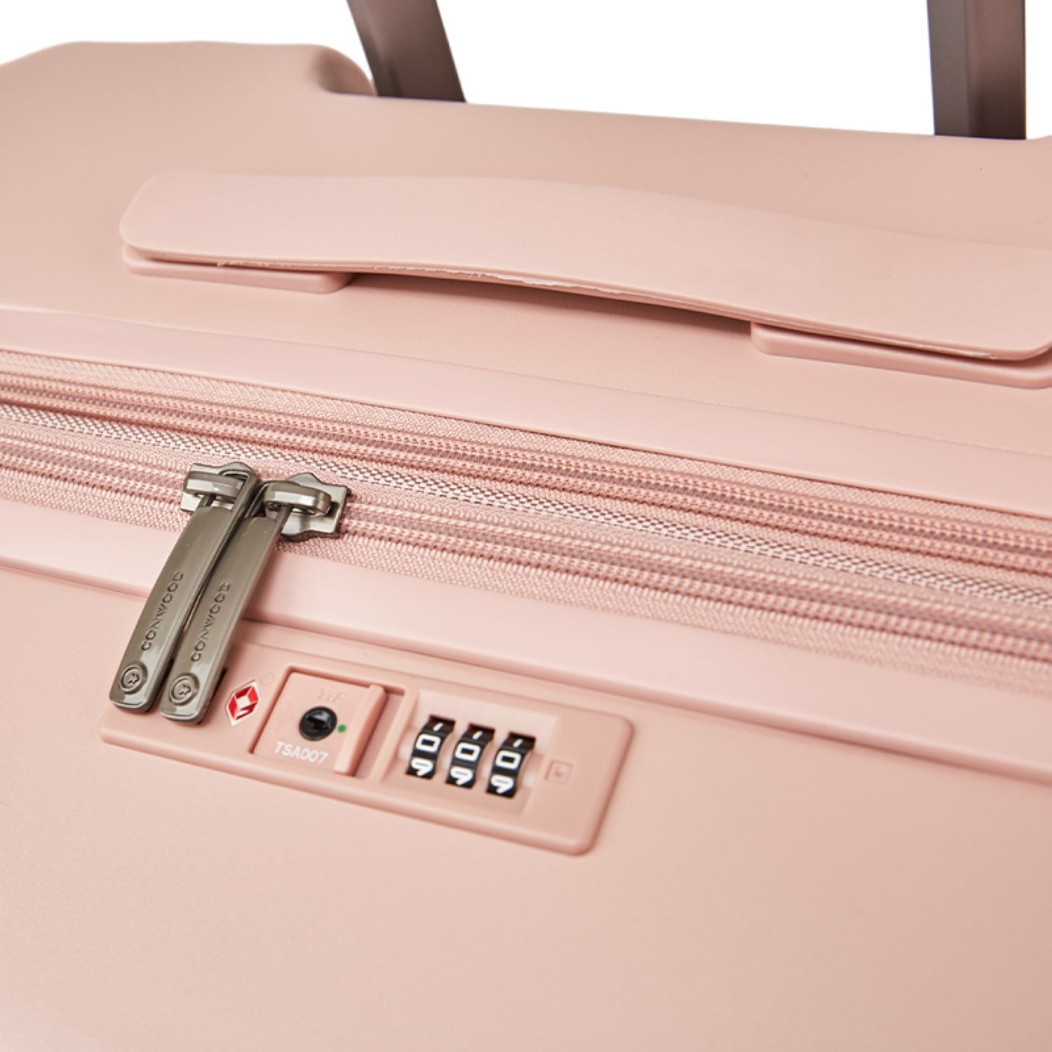 Conwood Spacelite Polycarbonate Expandable 24" Medium Luggage -Light Pink