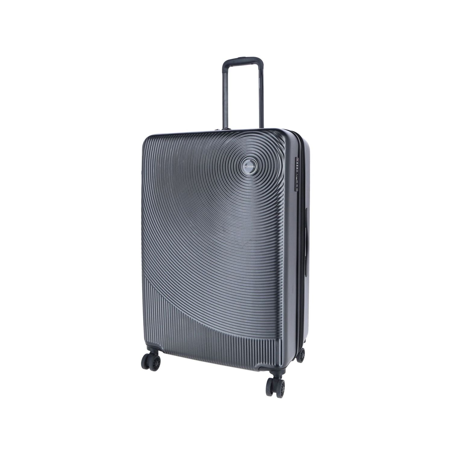 Crossing Wanderer Polycarbonate Expandable 20" Carry On Luggage Spinner - Gun Metal
