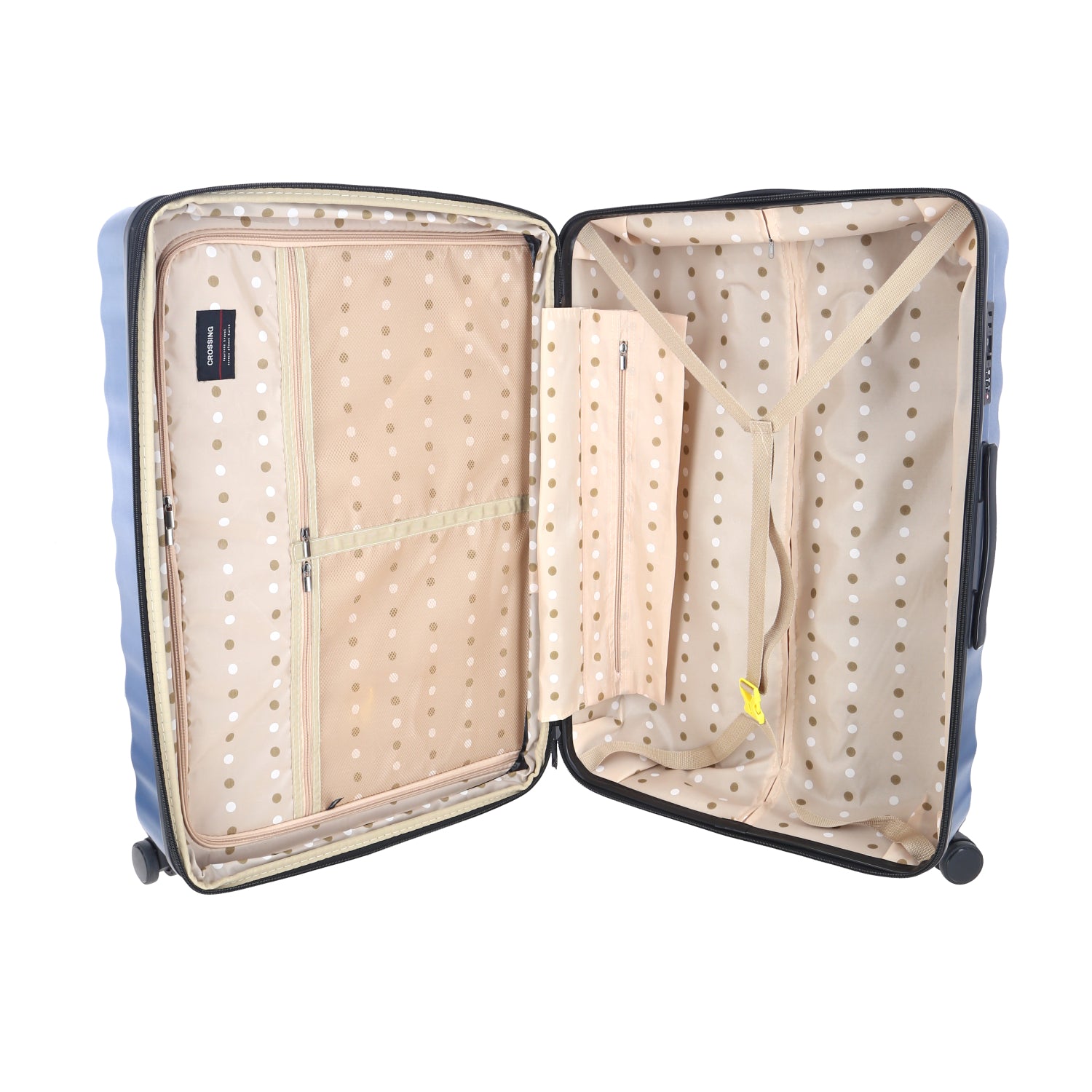 Crossing Tripp Polycarbonate Expandable 20" Carry On Luggage Spinner - Dark Green