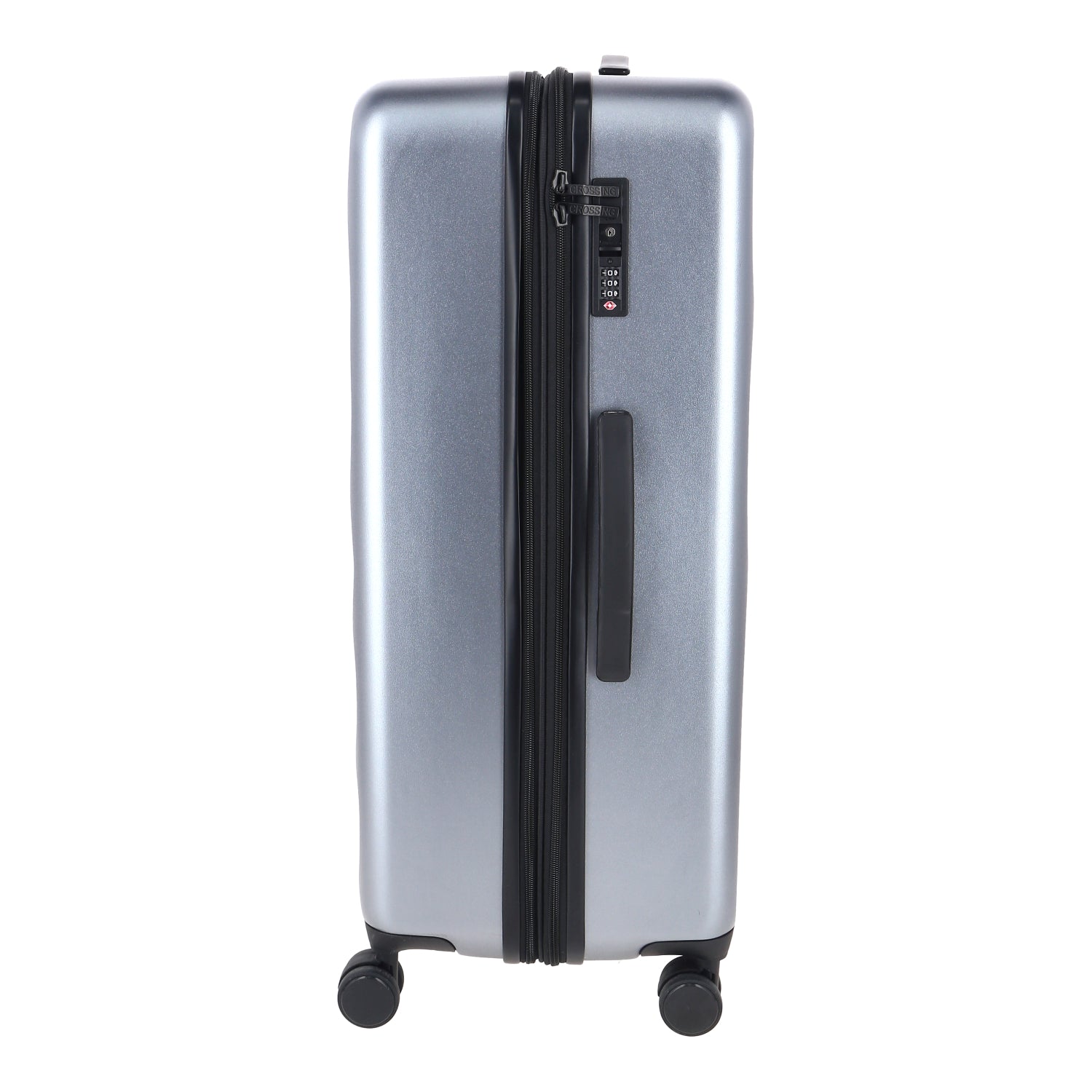 Crossing Miles Polycarbonate Expandable 28" Large Luggage Spinner - Gunmetal