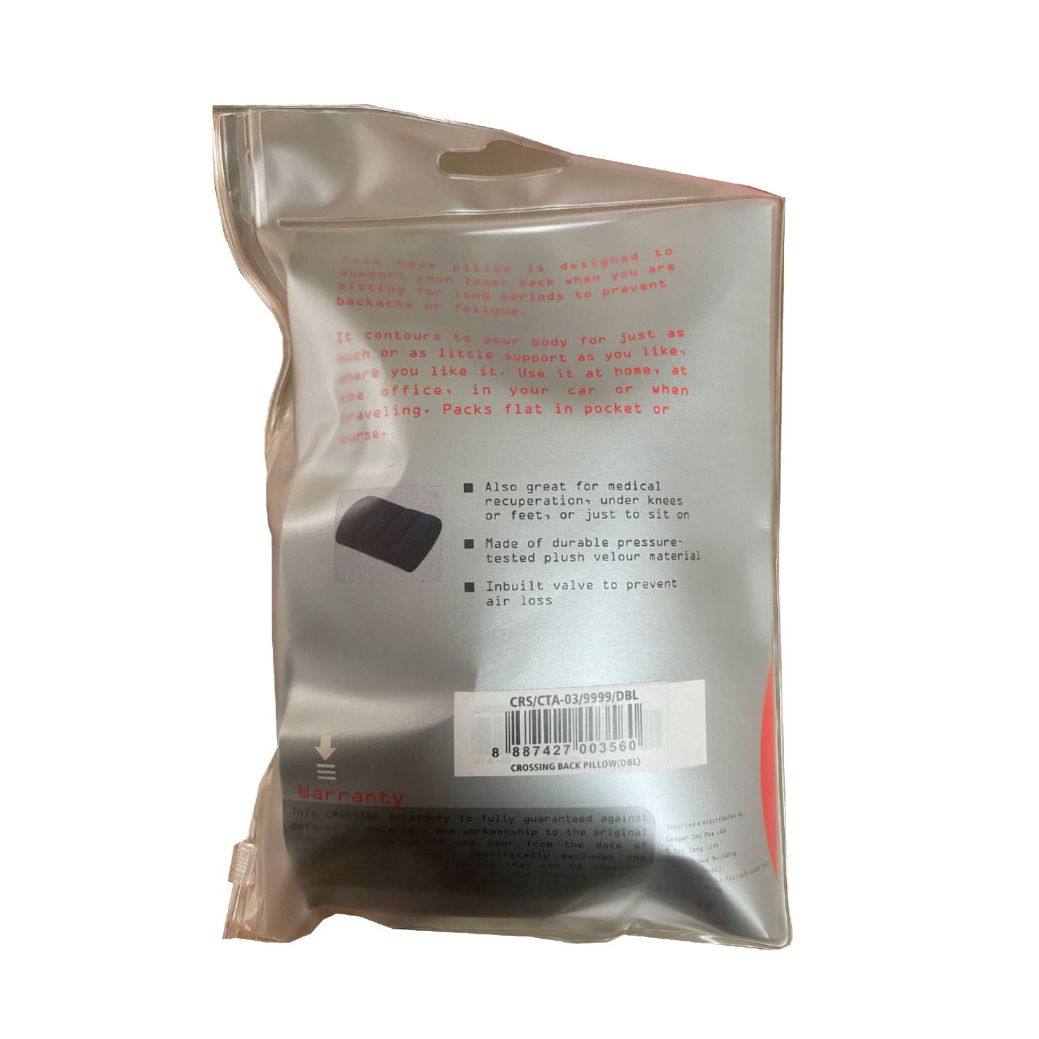 Crossing Back Pillow - Dark Blue