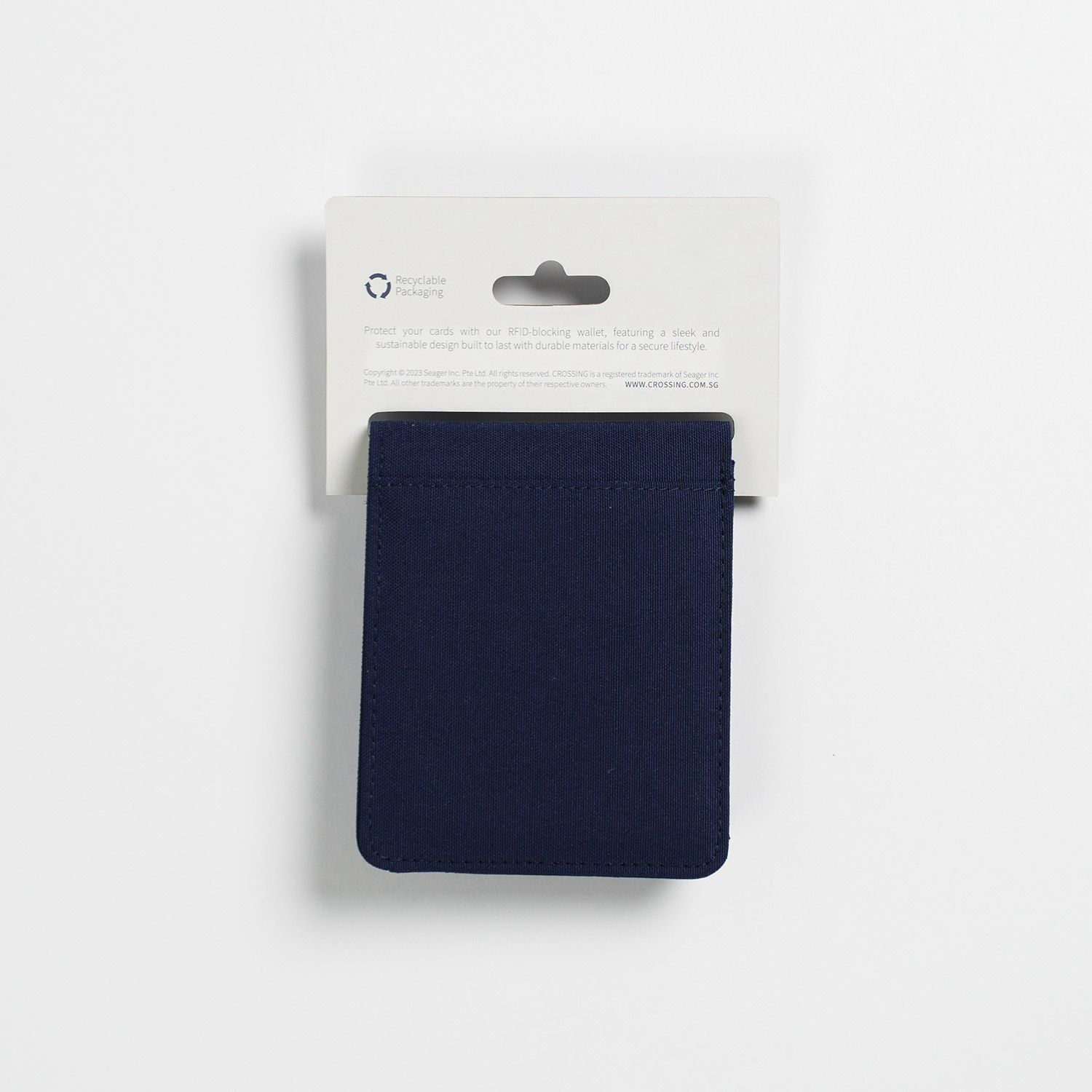 Crossing Bifold Wallet with Coin Pocket & Card Flap RFID - Navy