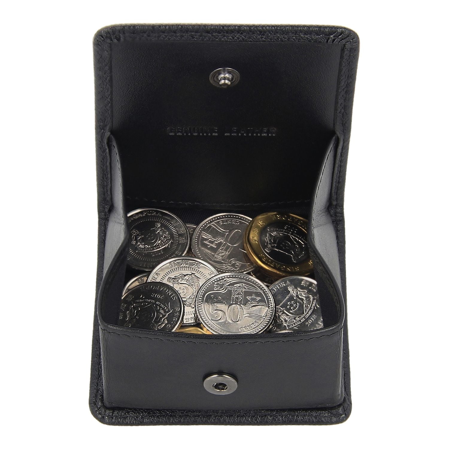 Crossing Elite Leather Coin Pouch - Black