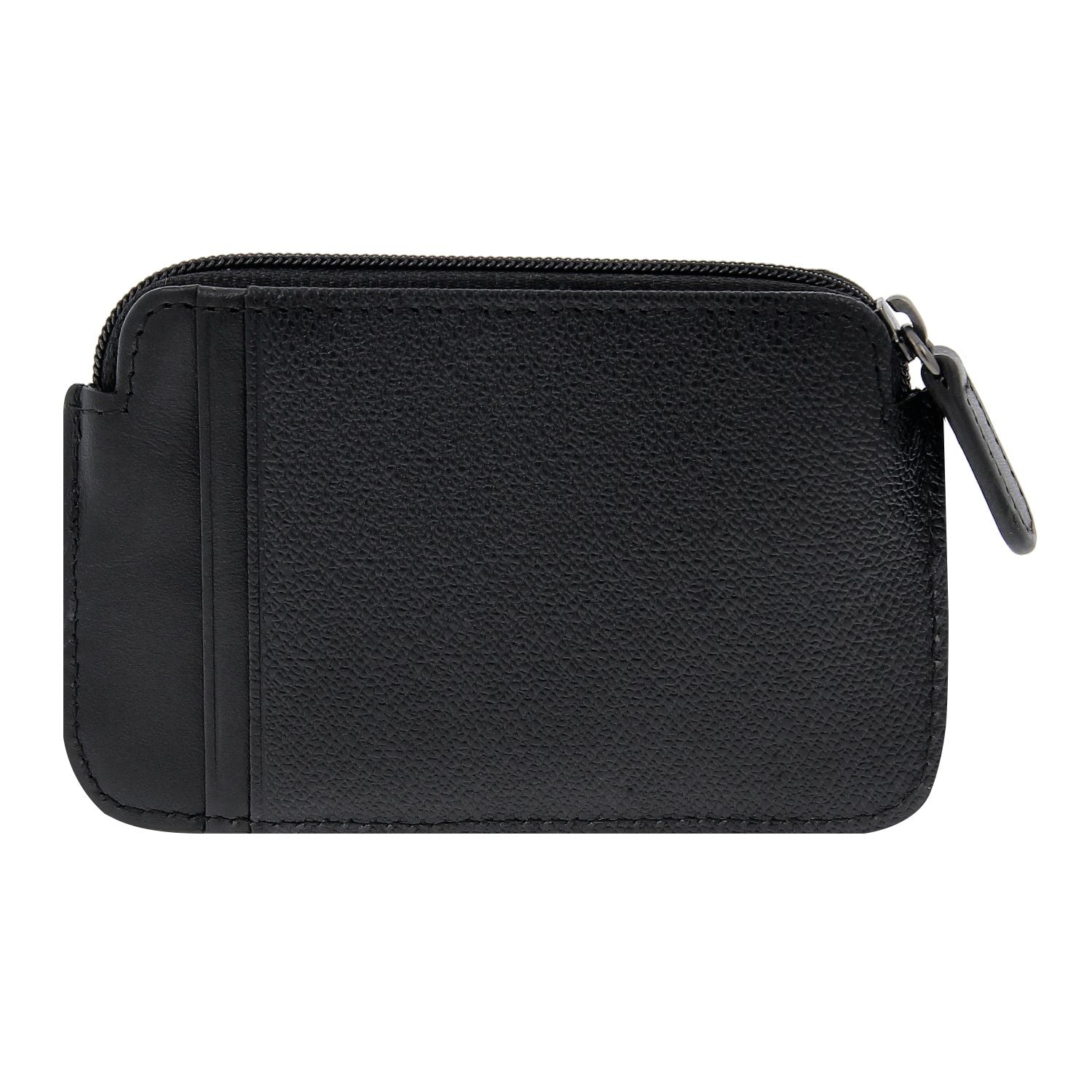 Crossing Elite Leather Key Coin Pouch With Card Slots RFID - Black