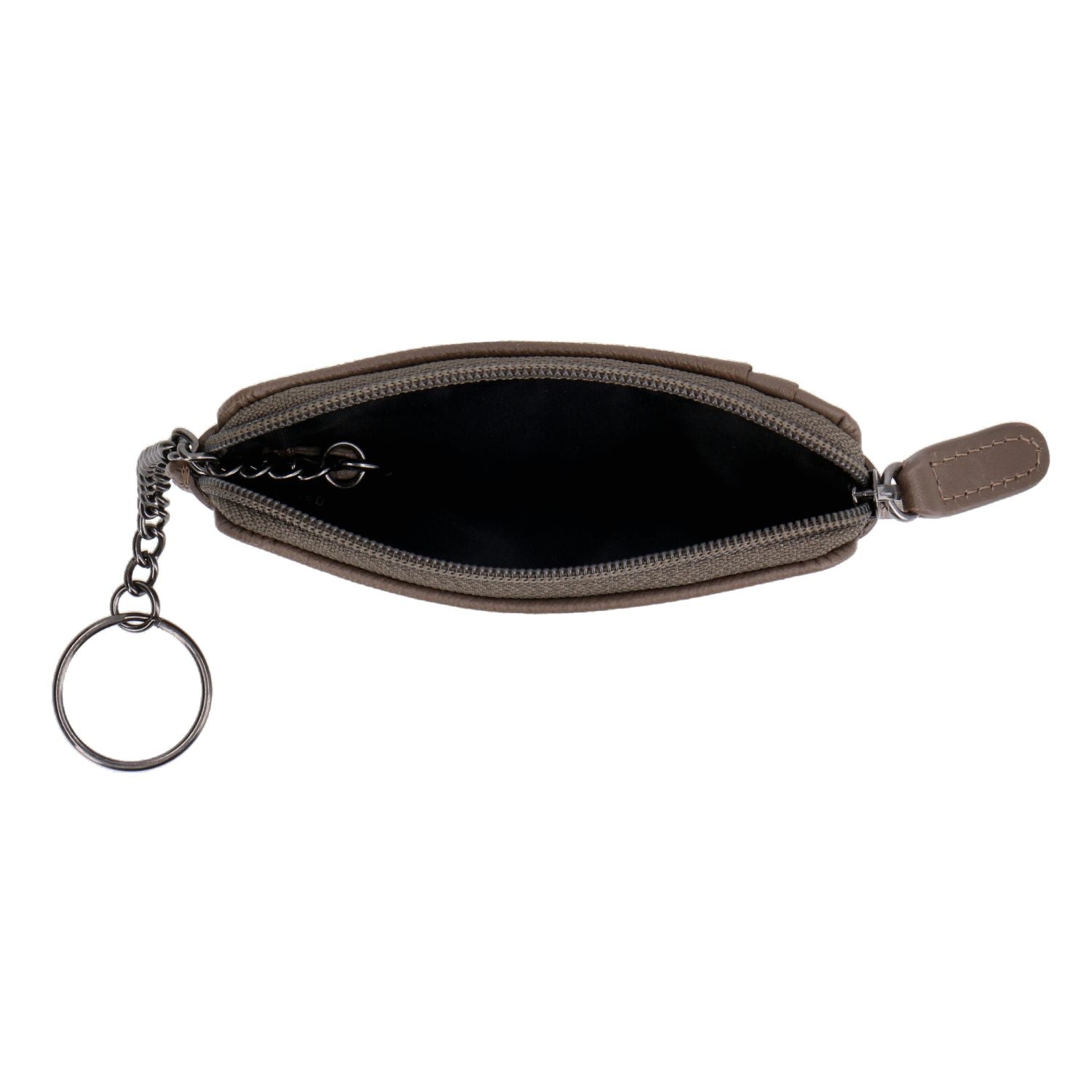 Crossing Elite Leather Key Coin Pouch With Card Slots RFID - Dark Khaki
