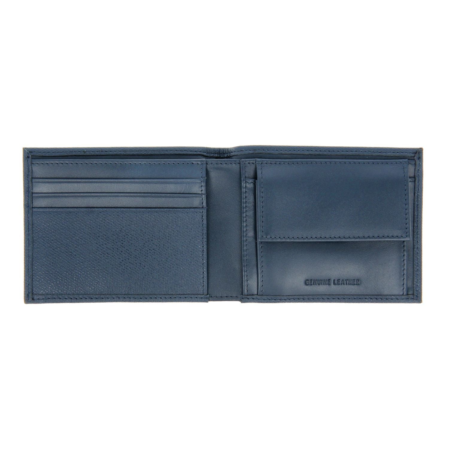Crossing Elite Slim Leather Wallet With Coin Pocket [5 Card Slots] RFID - Jeans