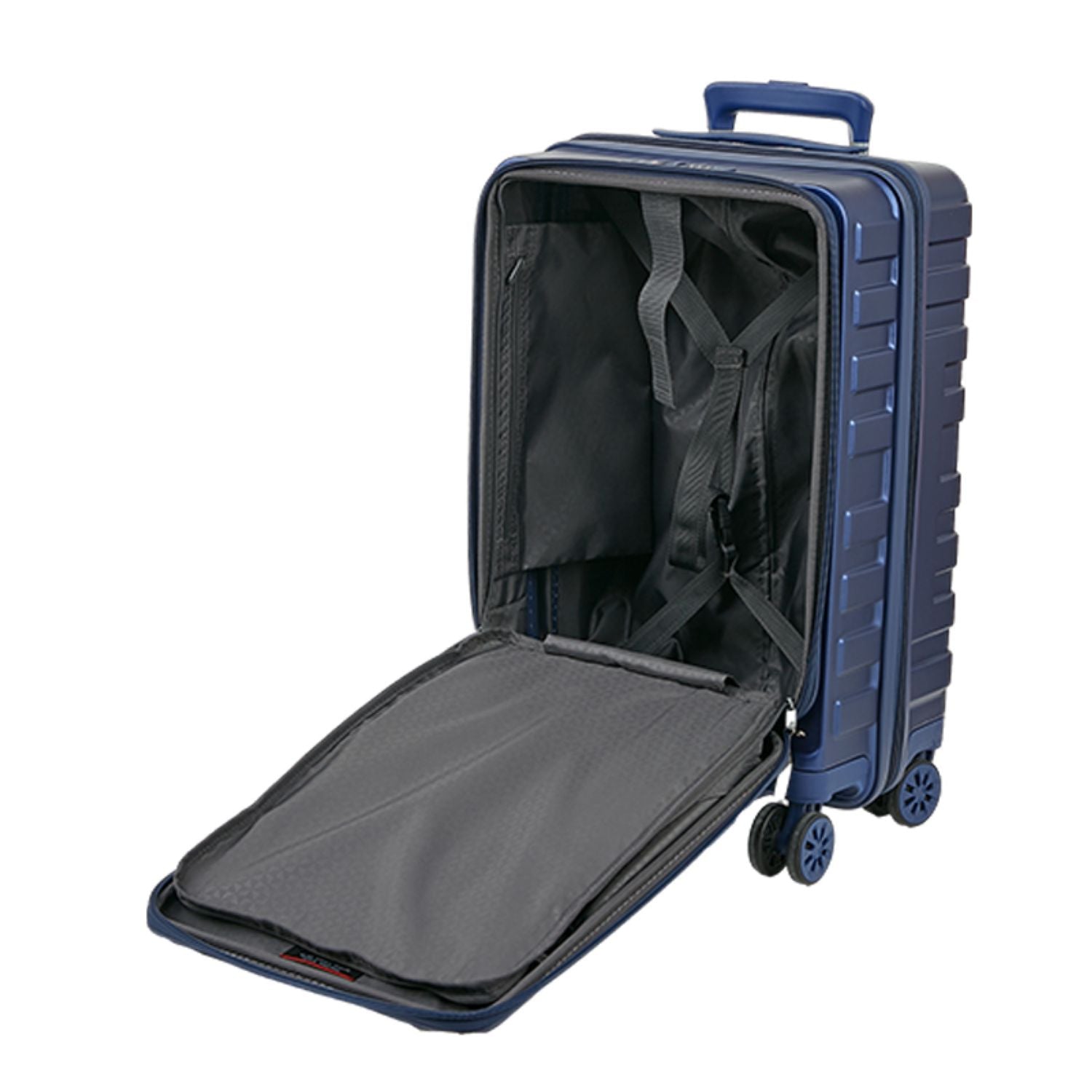 Crossing Groov Pc Trunk 20" Carry On Luggage With Front Access Opening - Stone Blue