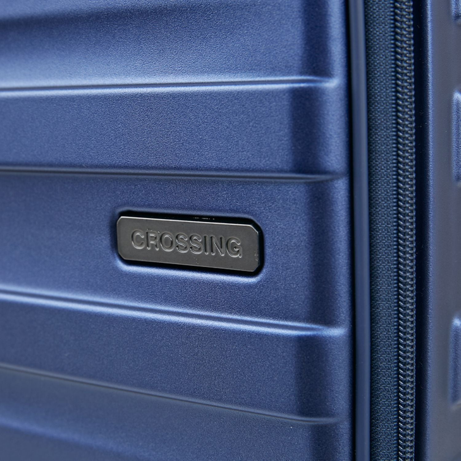 Crossing Groov Pc Trunk 20" Carry On Luggage With Front Access Opening - Stone Blue