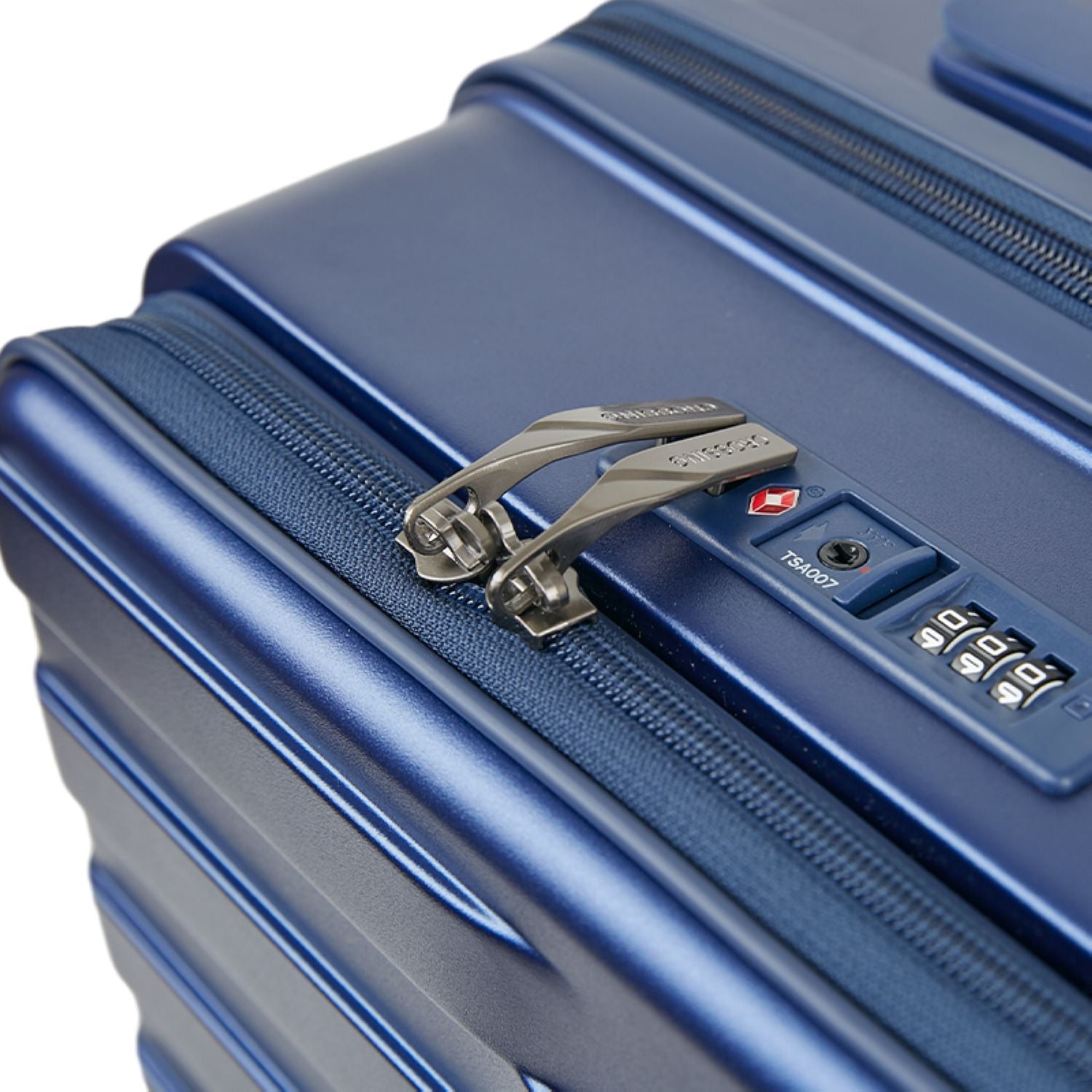 Crossing Groov Pc Trunk 24" Medium Luggage With Front Access Opening - Stone Blue