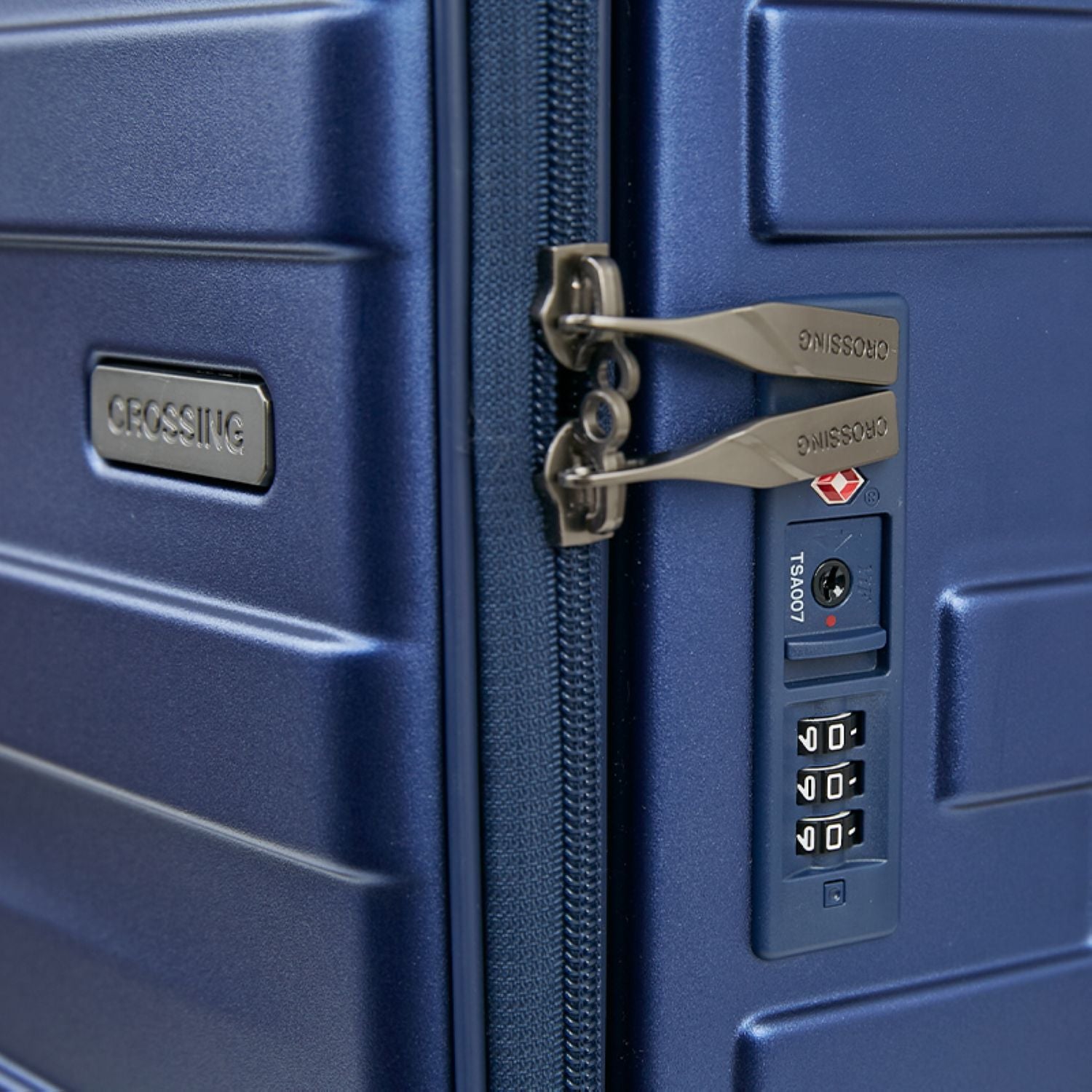 Crossing Groov Pc Trunk 24" Medium Luggage With Front Access Opening - Stone Blue