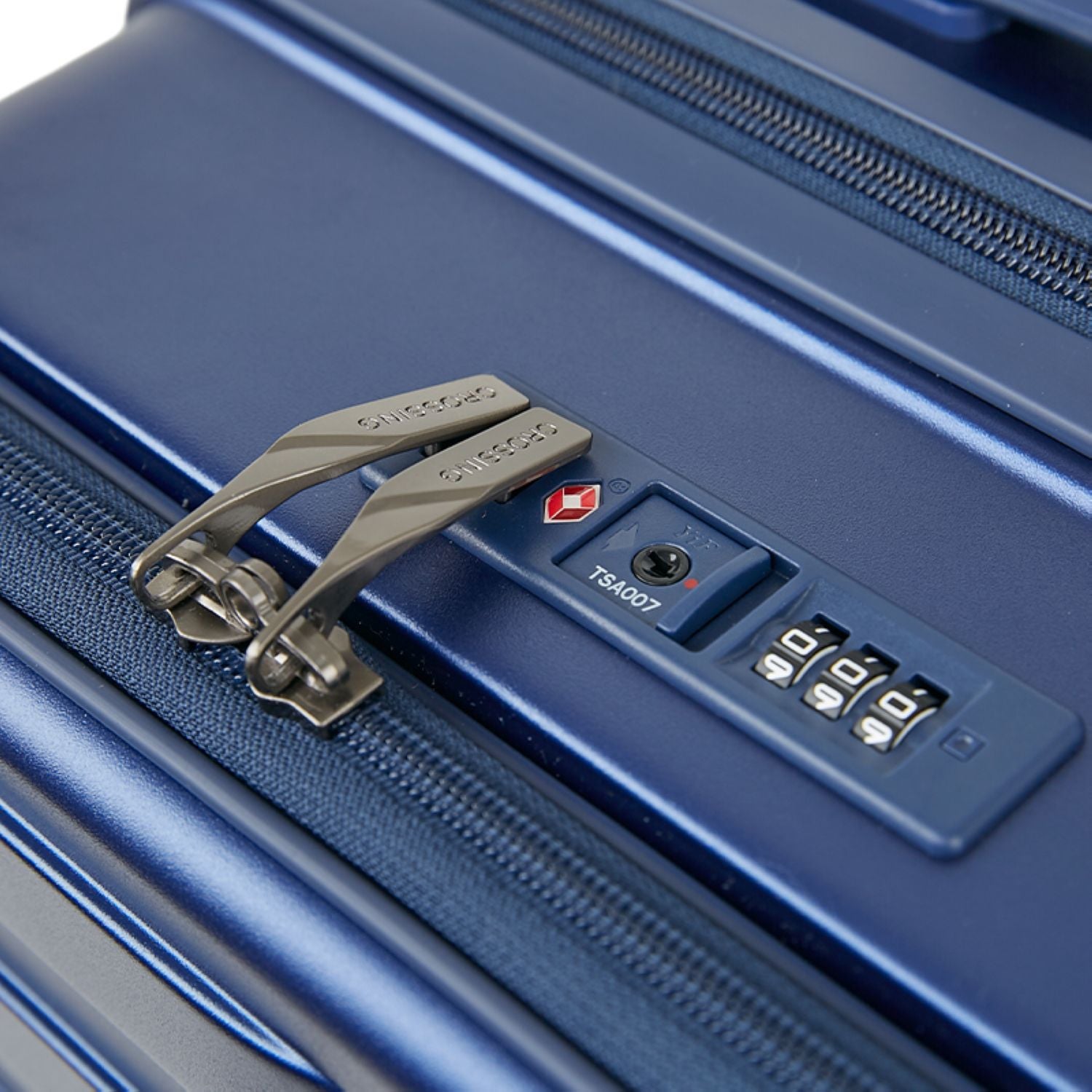 Crossing Groov Pc Trunk 24" Medium Luggage With Front Access Opening - Stone Blue