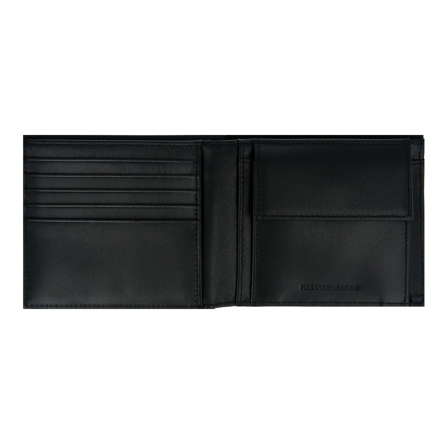 Crossing Infinite Bi-Fold Leather Wallet With Coin Pocket [13 Card Slots] RFID - Black