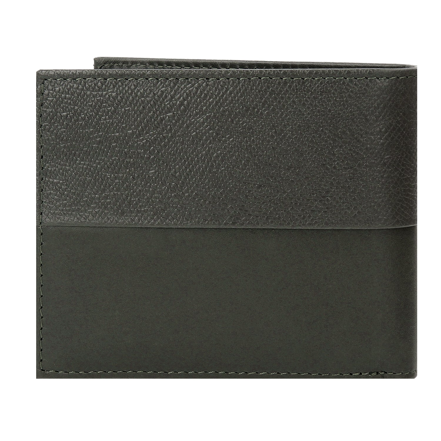 Crossing Infinite Bi-Fold Leather Wallet With Flap And Coin Pouch RFID - Khaki