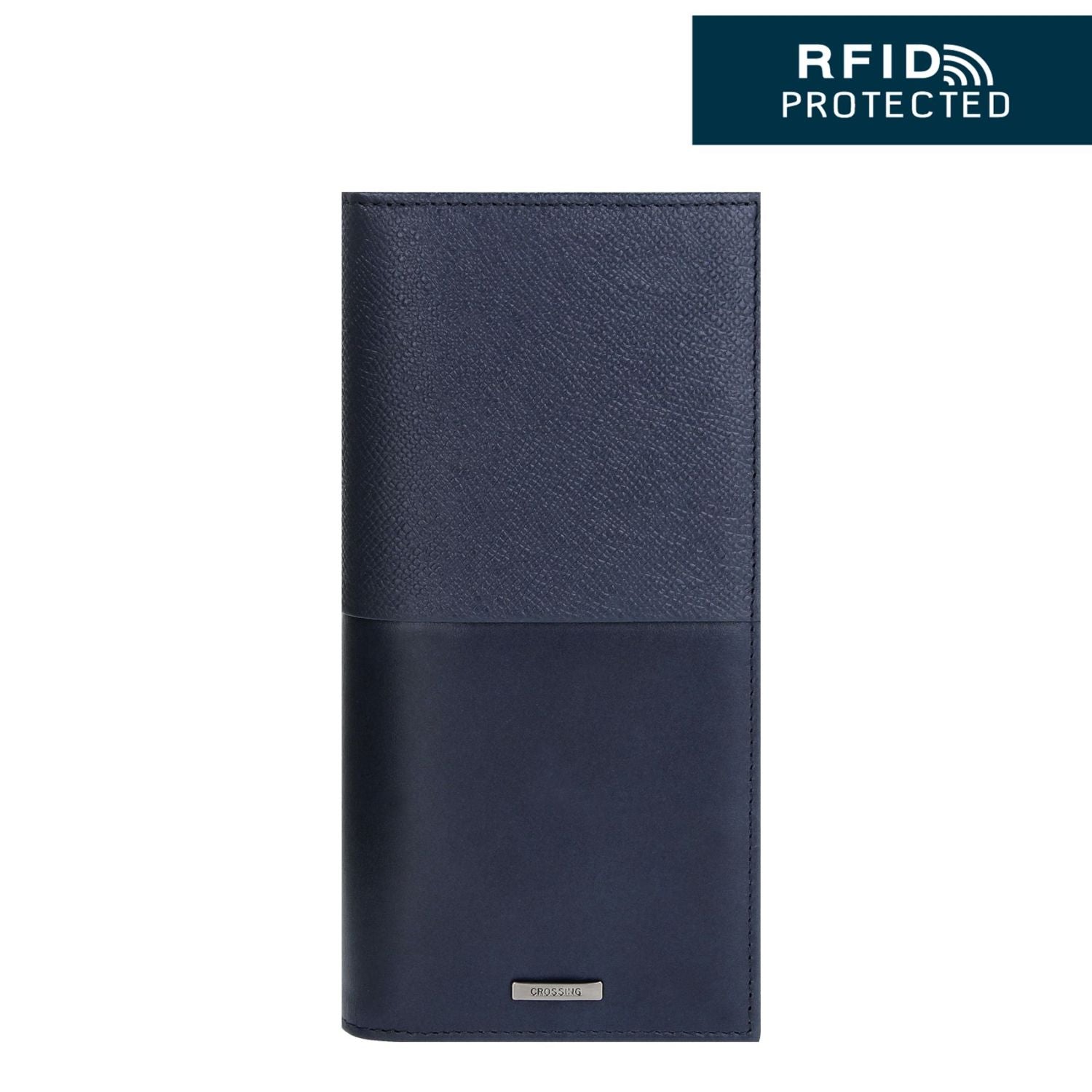 Crossing Infinite Long Leather Wallet RFID - Blue