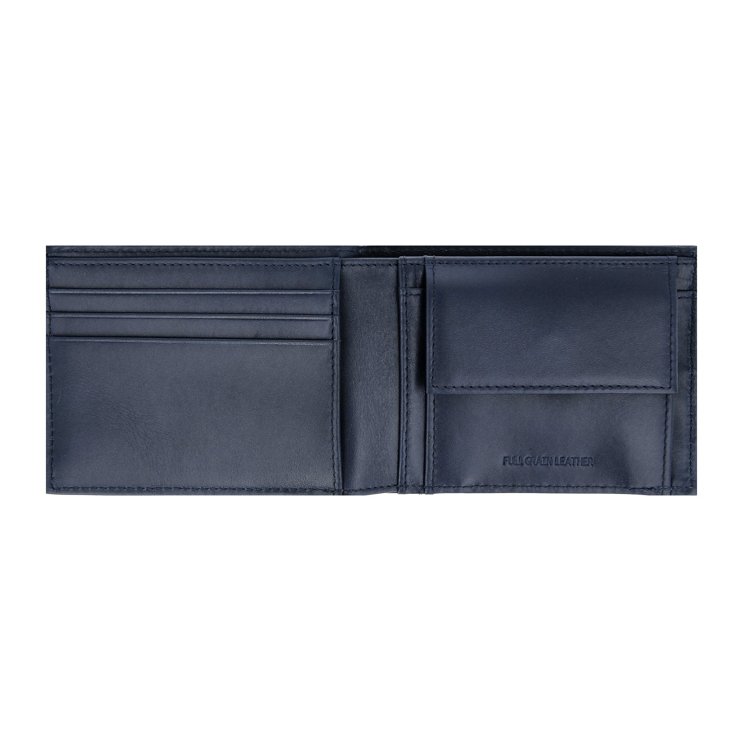 Crossing Infinite Slim Leather Wallet With Coin Pocket [5 Card Slots] RFID - Blue